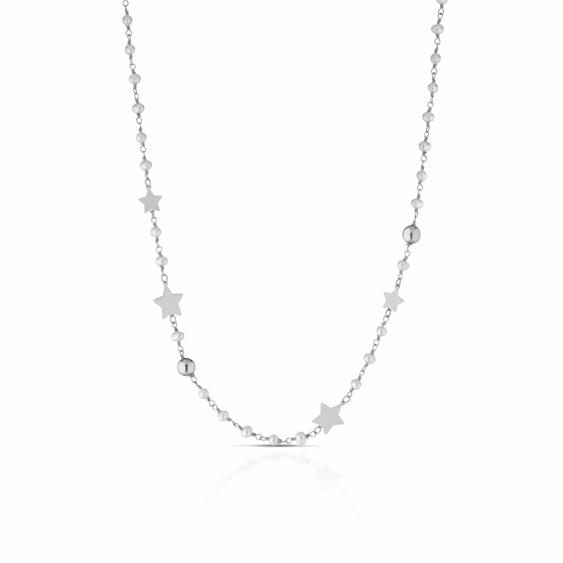 Etoile | Collana in argento e perle