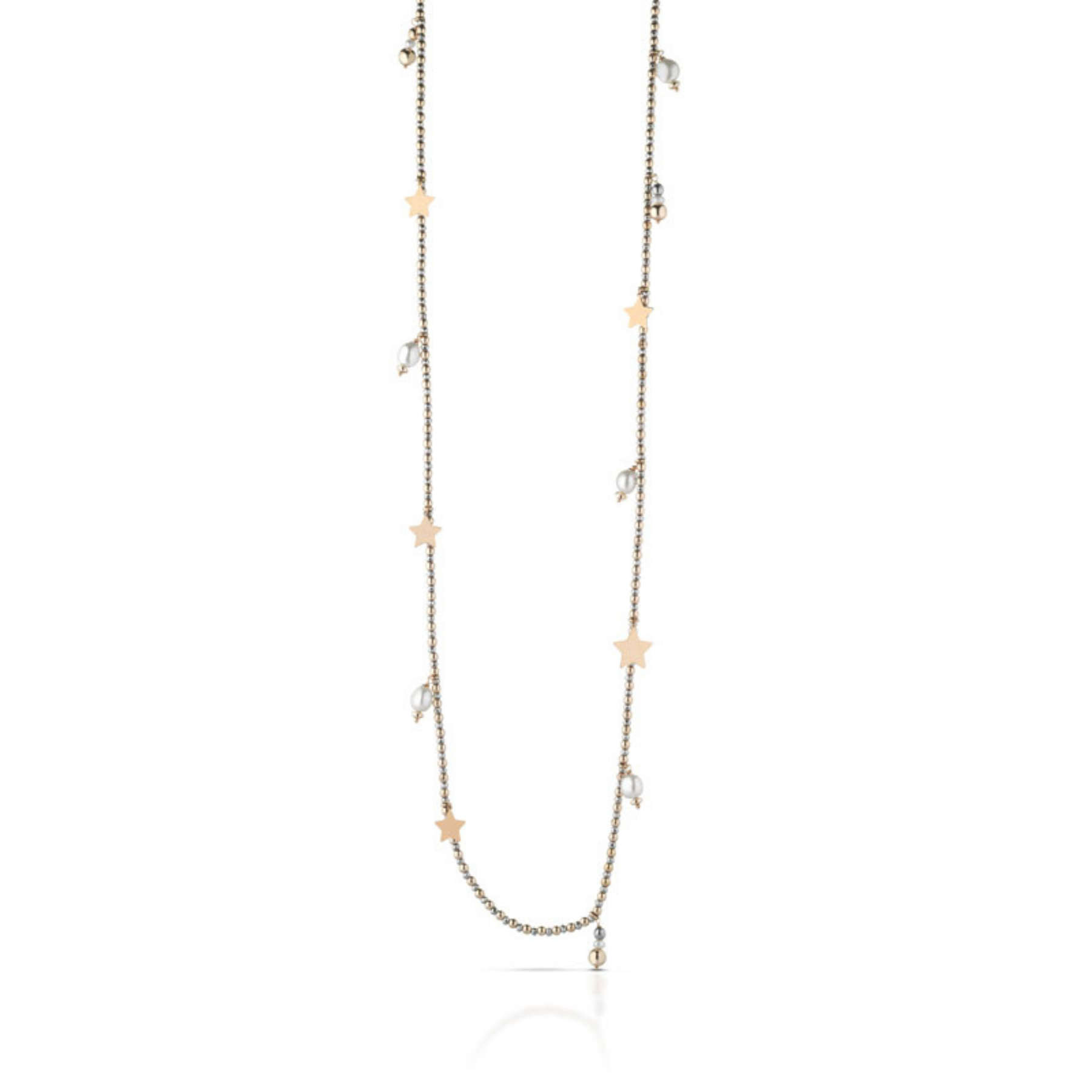 Etoile | Collana con perle, argento ed ematite