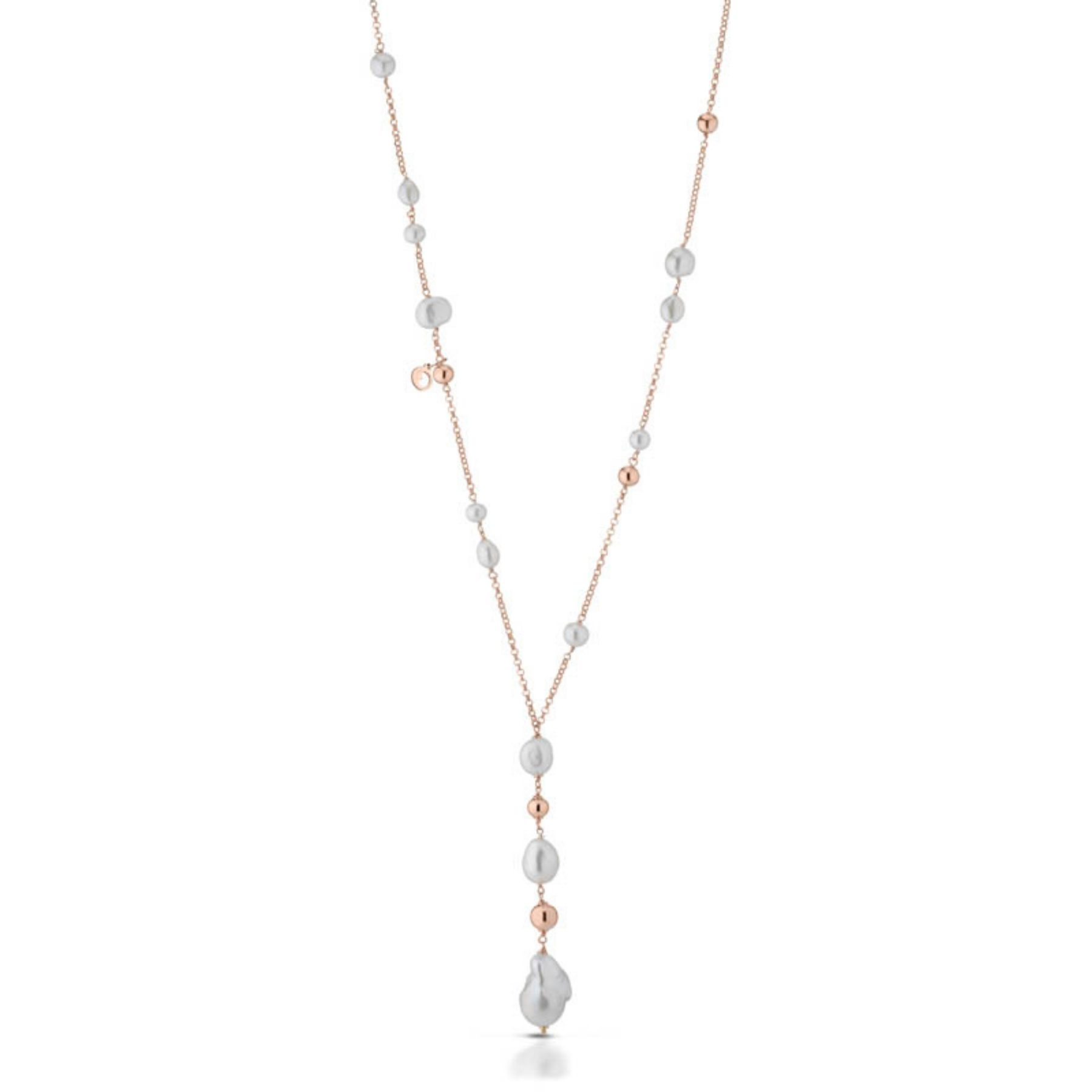 Violetta | Collana con perle e argento