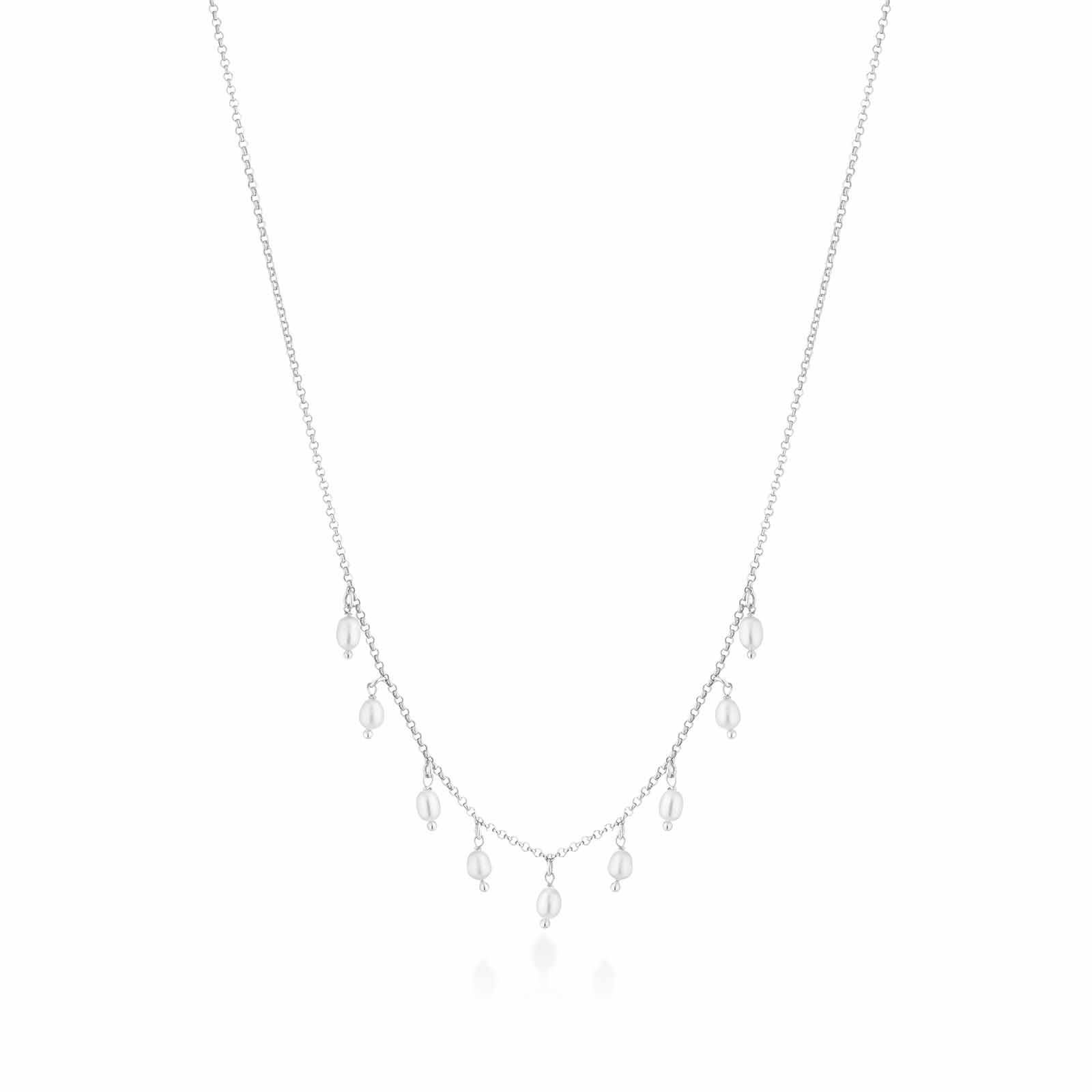 Young | Silver and Pearl Necklace