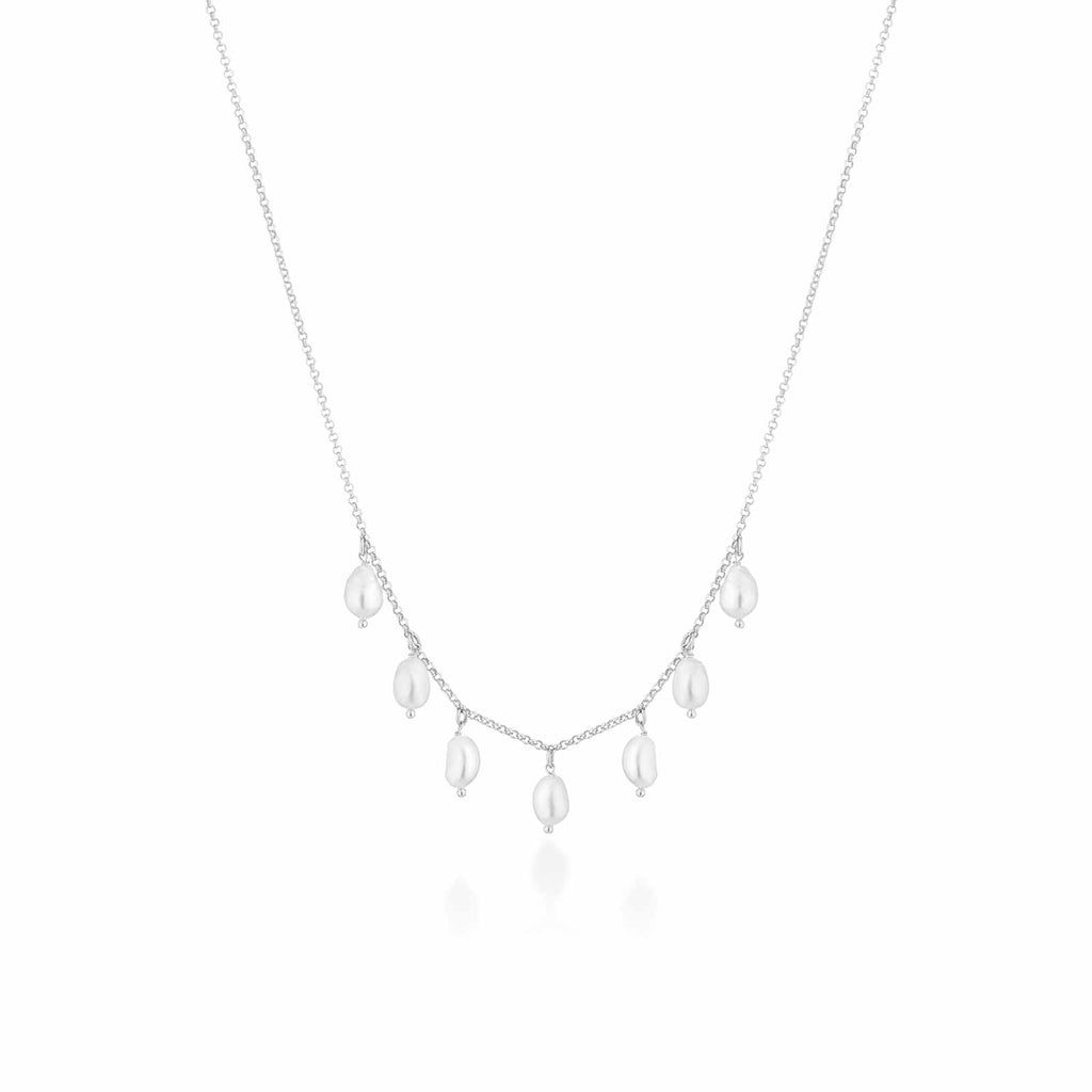 Young | Silver and Pearl Necklace