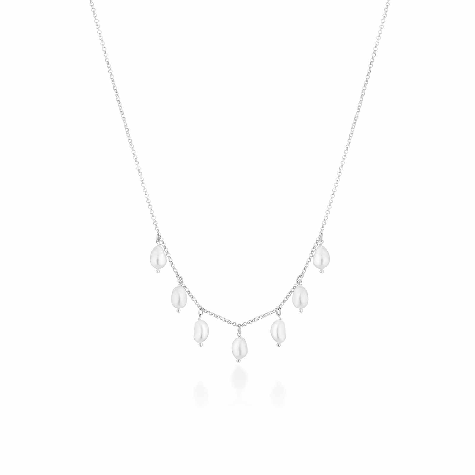 Young | Silver and Pearl Necklace