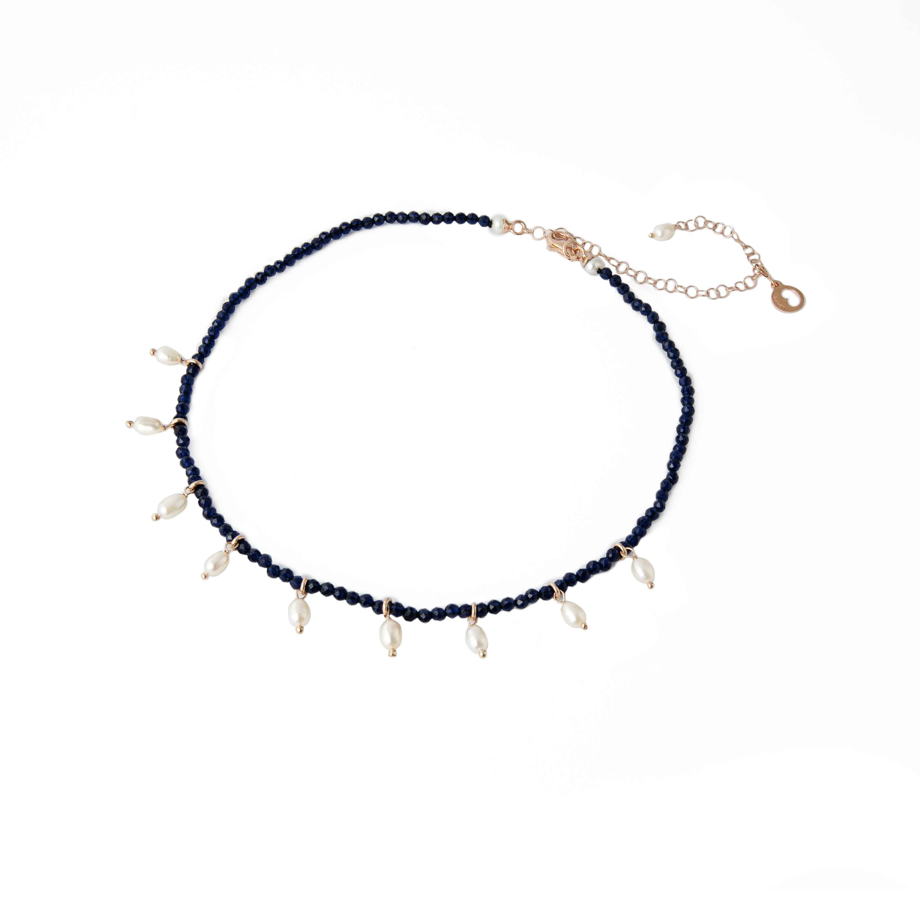 Young Summer | Collana con perle, argento e pietre colorate