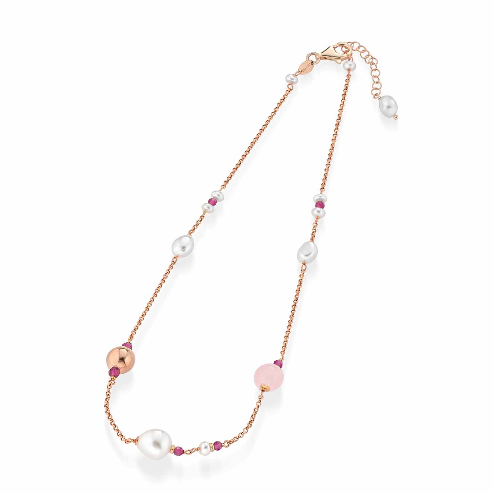 Cristelle Summer | Collana in argento, giada, spinello e perle