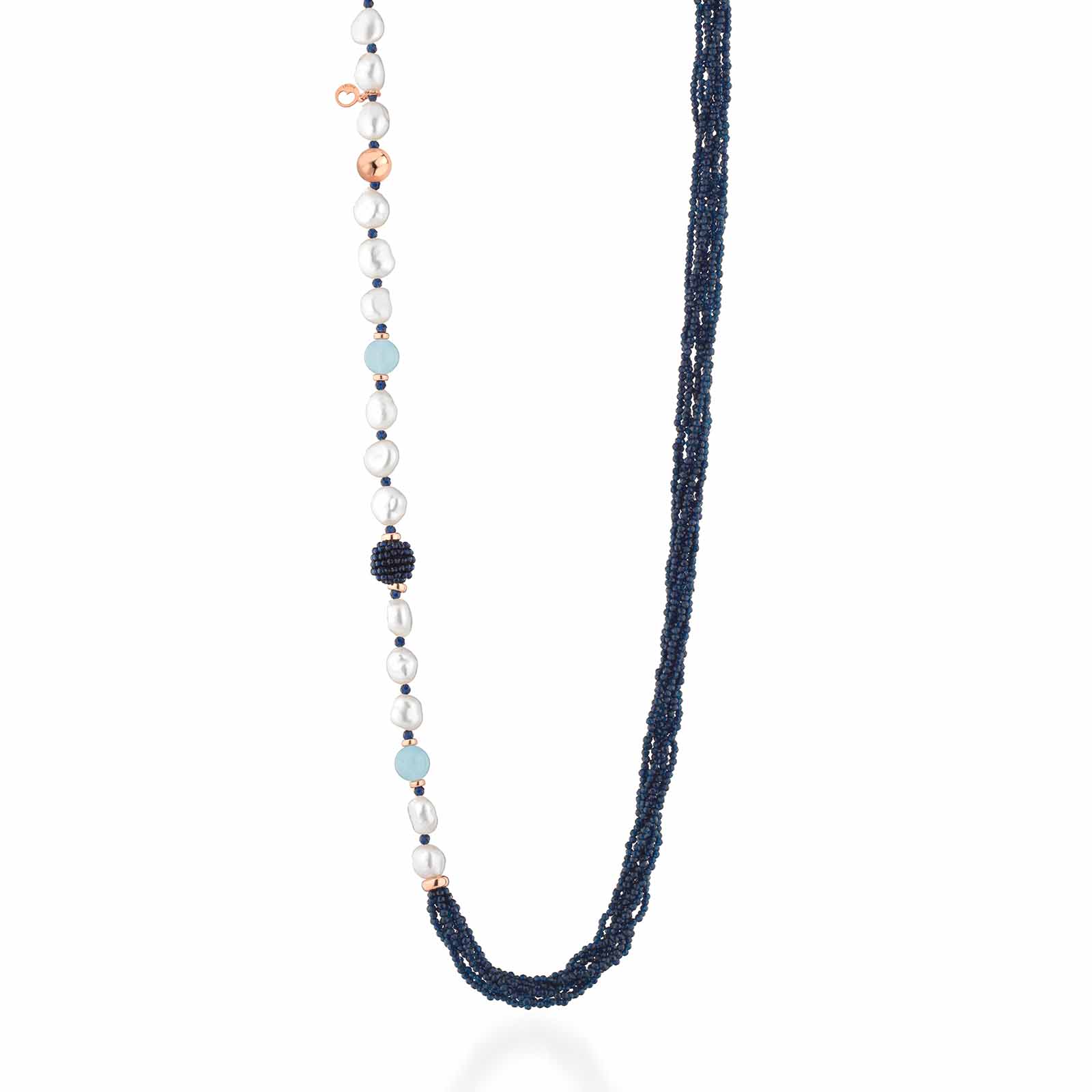 Sophie | Collana con perle, spinello e giada