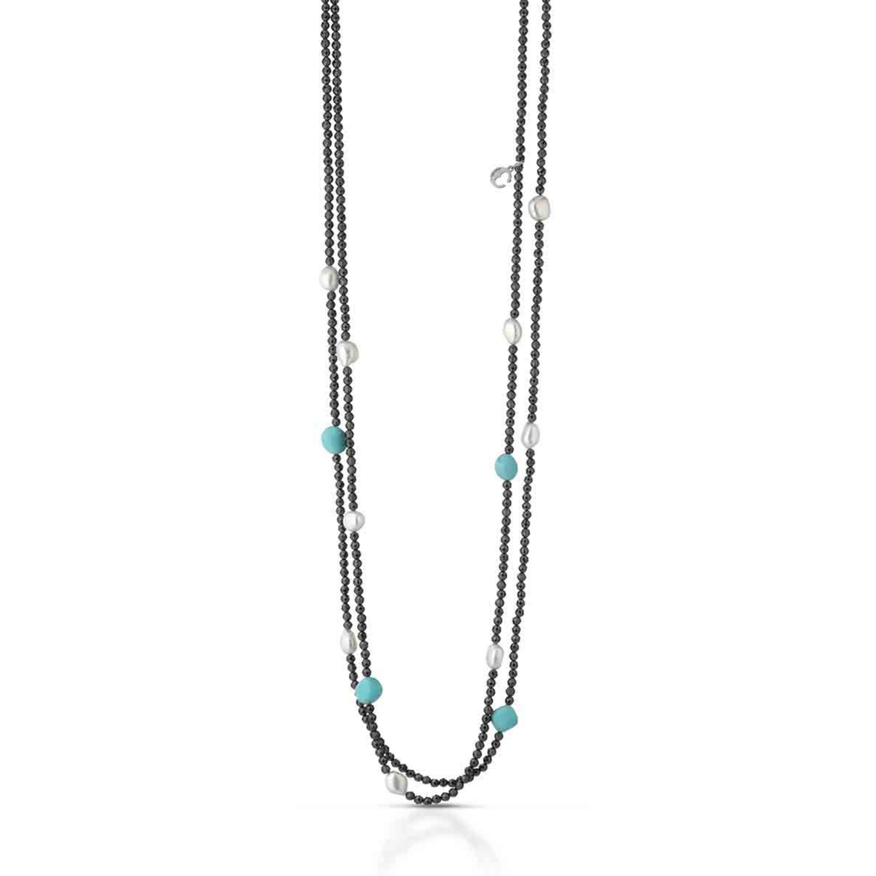 Turquoise | Collana con Ematite, Pasta di turchese