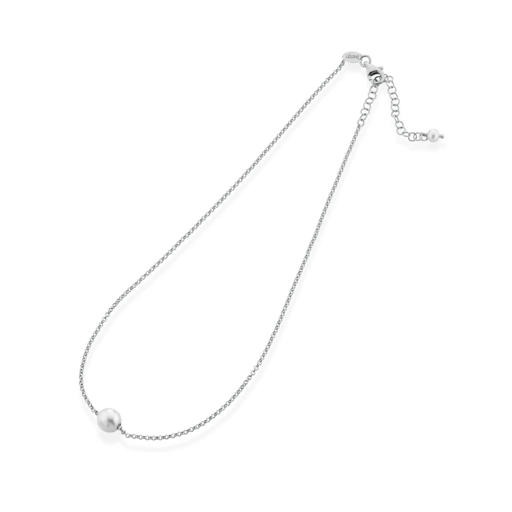 Luxury | Collana in argento con perla