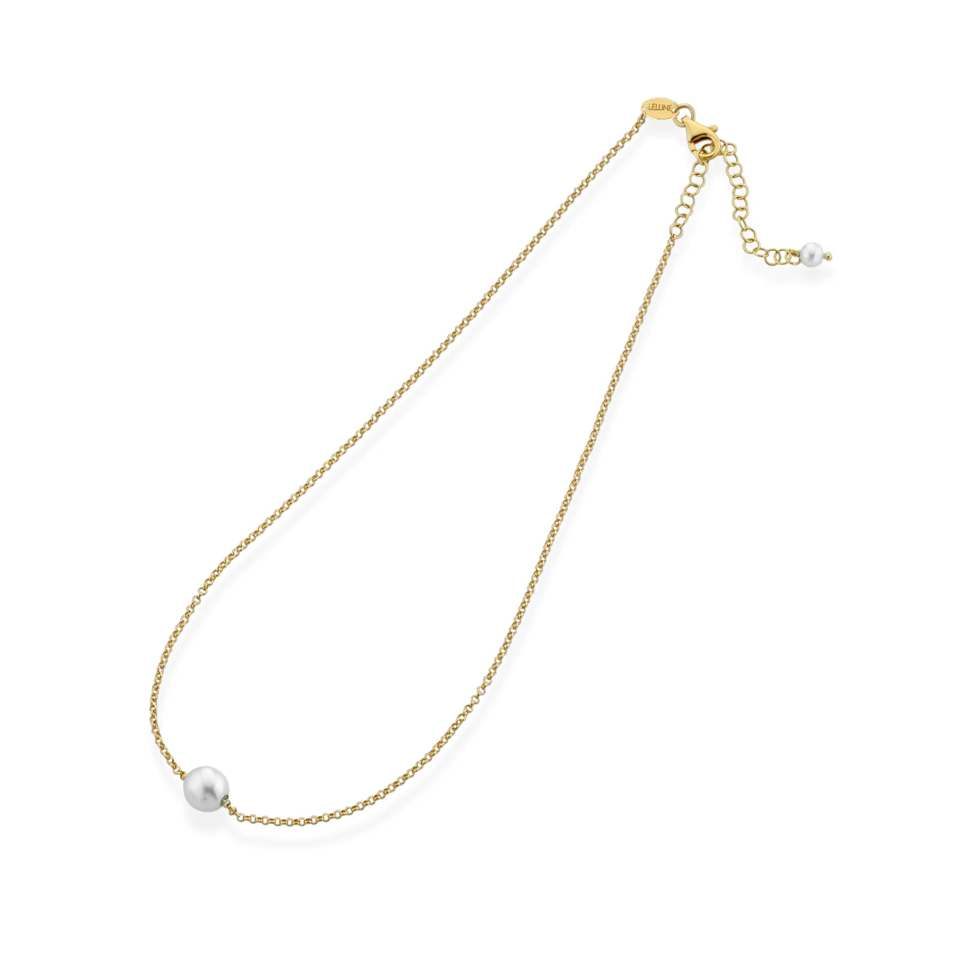 Luxury | Collana in argento con perla