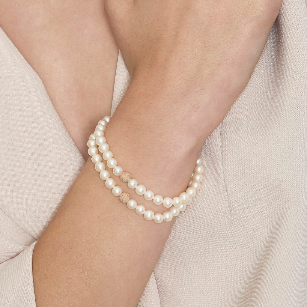 Lune Young | Bracciale in oro e perle