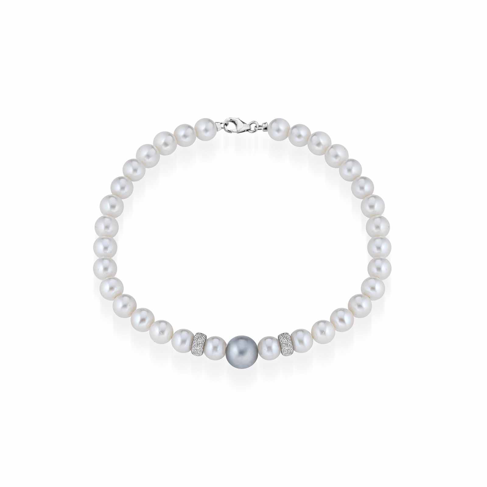 Principessa | Bracciale con perle e oro