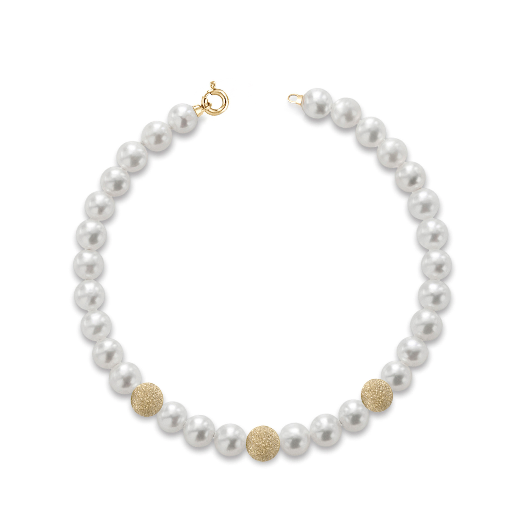 Lune Young | Bracciale in oro e perle