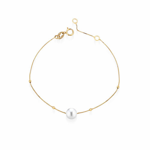 Aurum | Bracciale in oro con perle