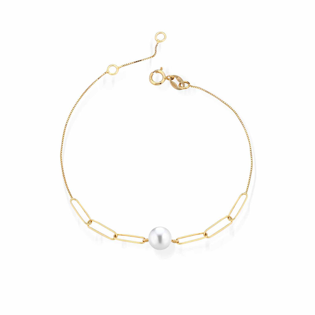 Bracciale con perla e oro giallo | Aurum