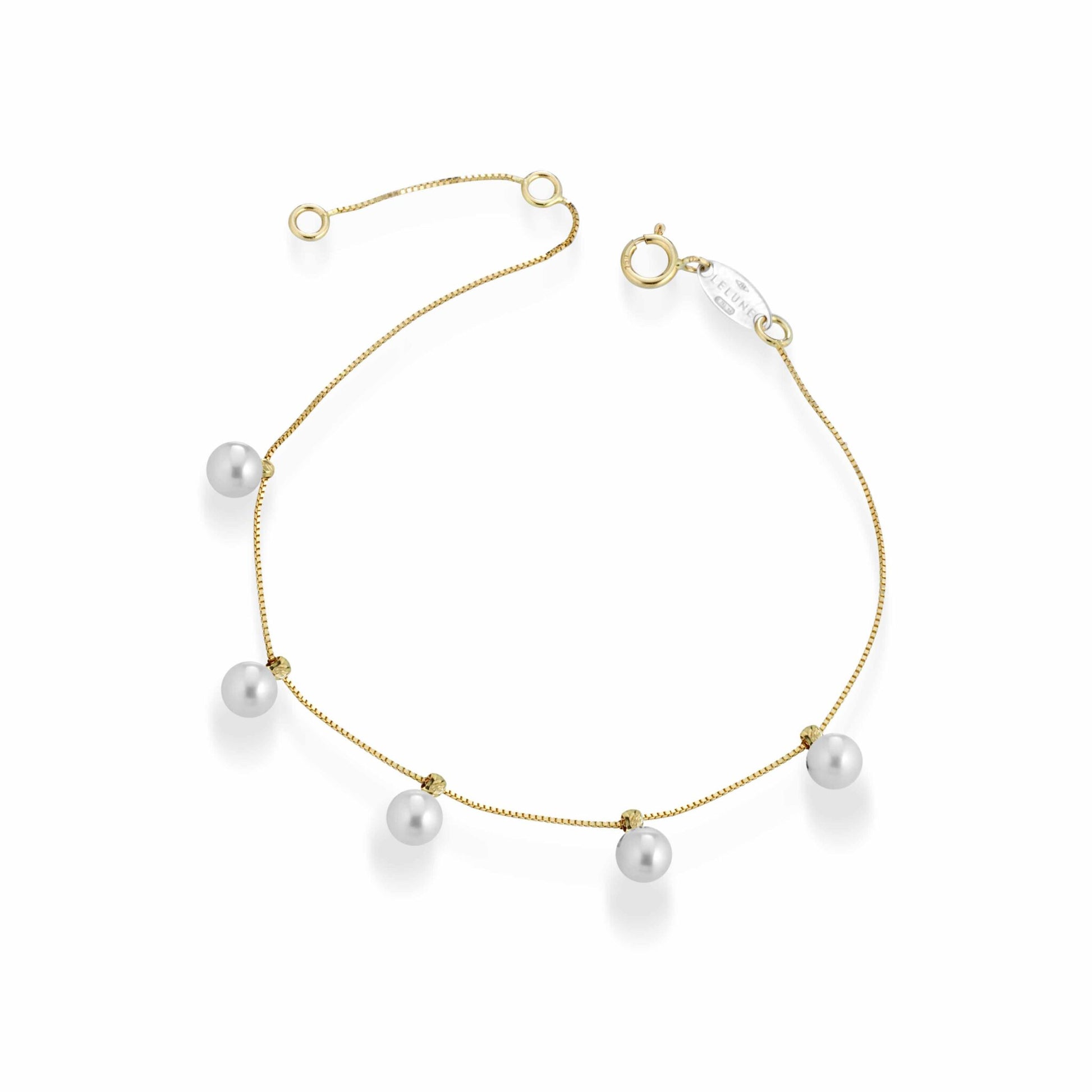 Aurum | Bracciale con perle in oro