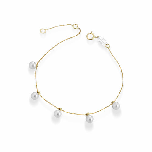 Aurum | Bracciale con perle in oro