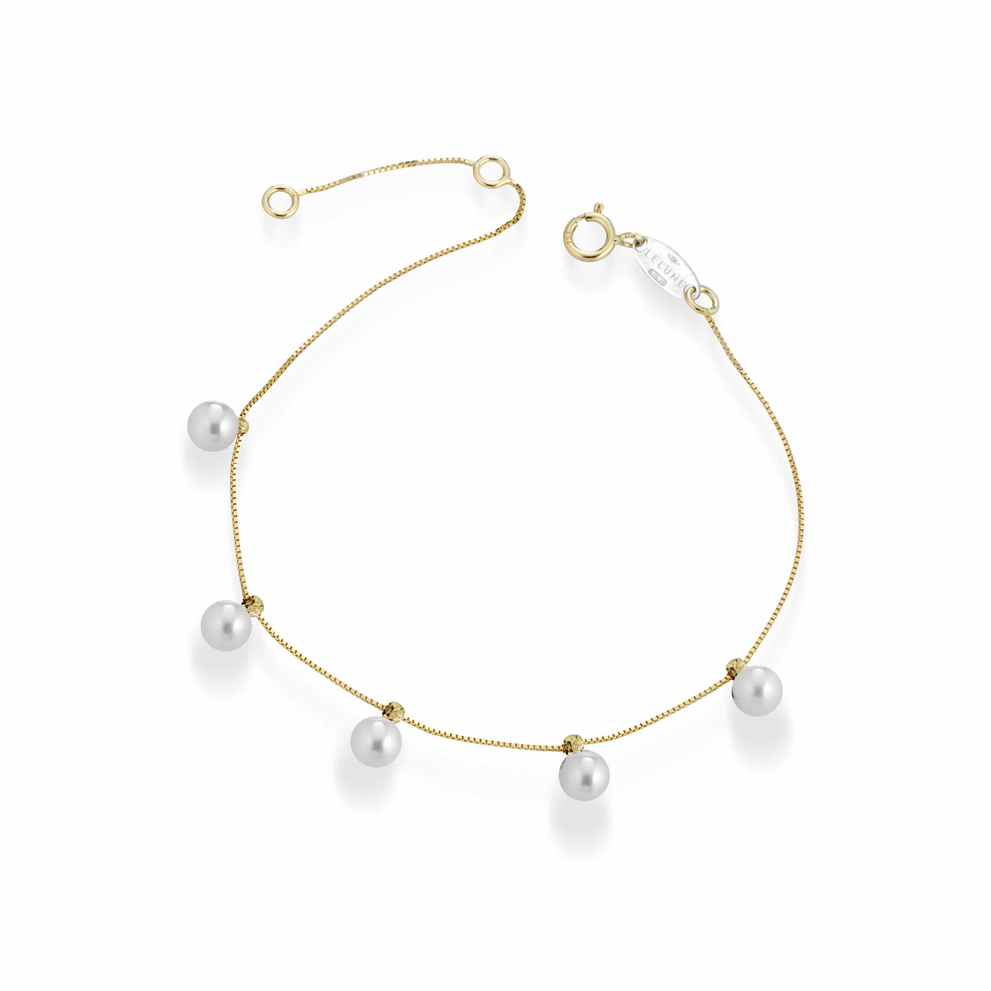 Aurum | Bracciale in oro e perle