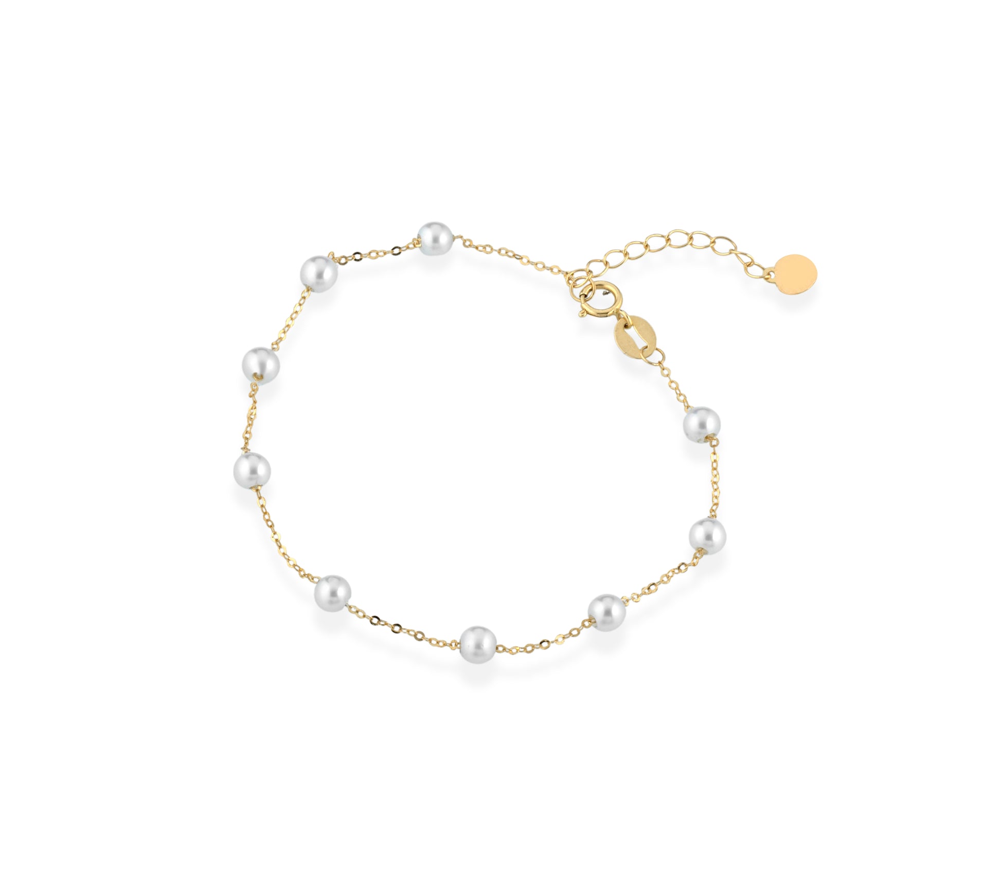 Aurum | Bracciale in oro e perle