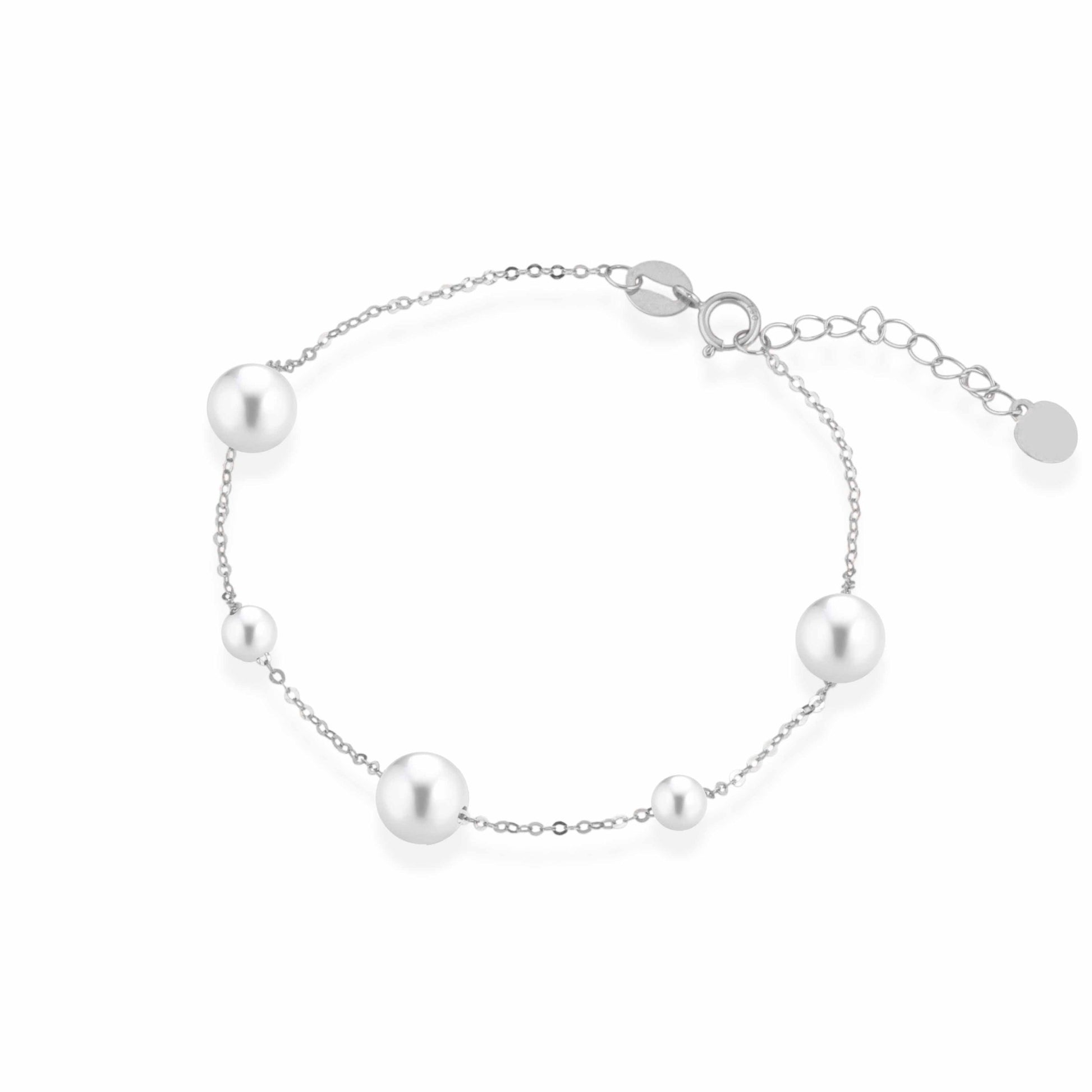 Bracciale in oro 18kt e perle coltivate d'acqua dolce