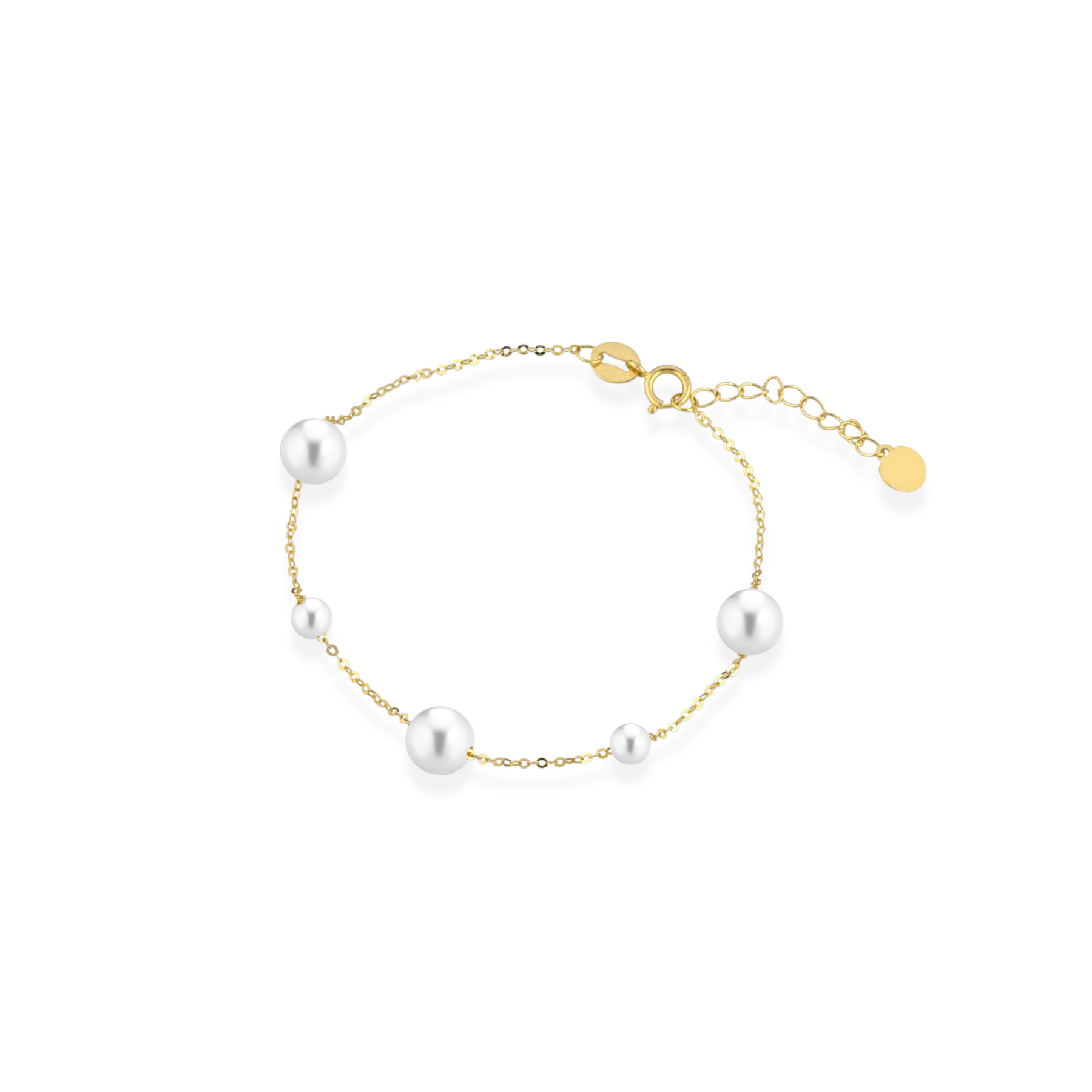 Aurum | Bracciale in oro e perle