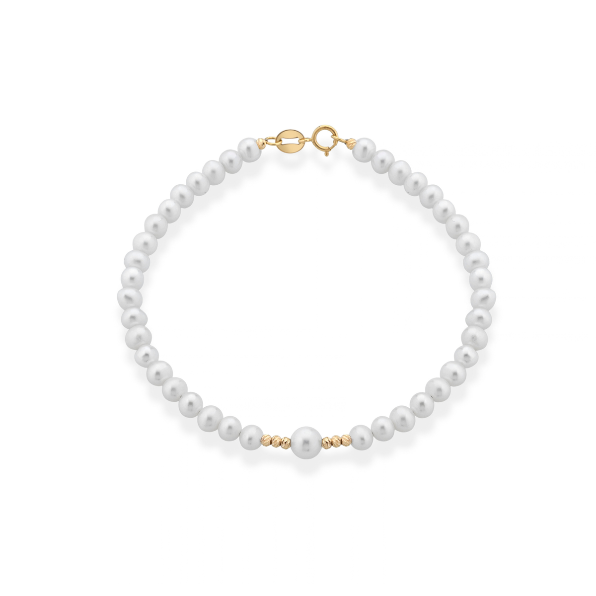 Aurora | Bracciale con perle e oro
