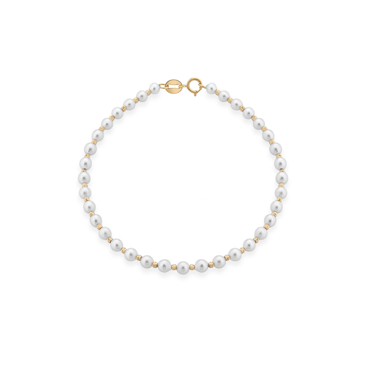 Aurora | Bracciale con perle e oro