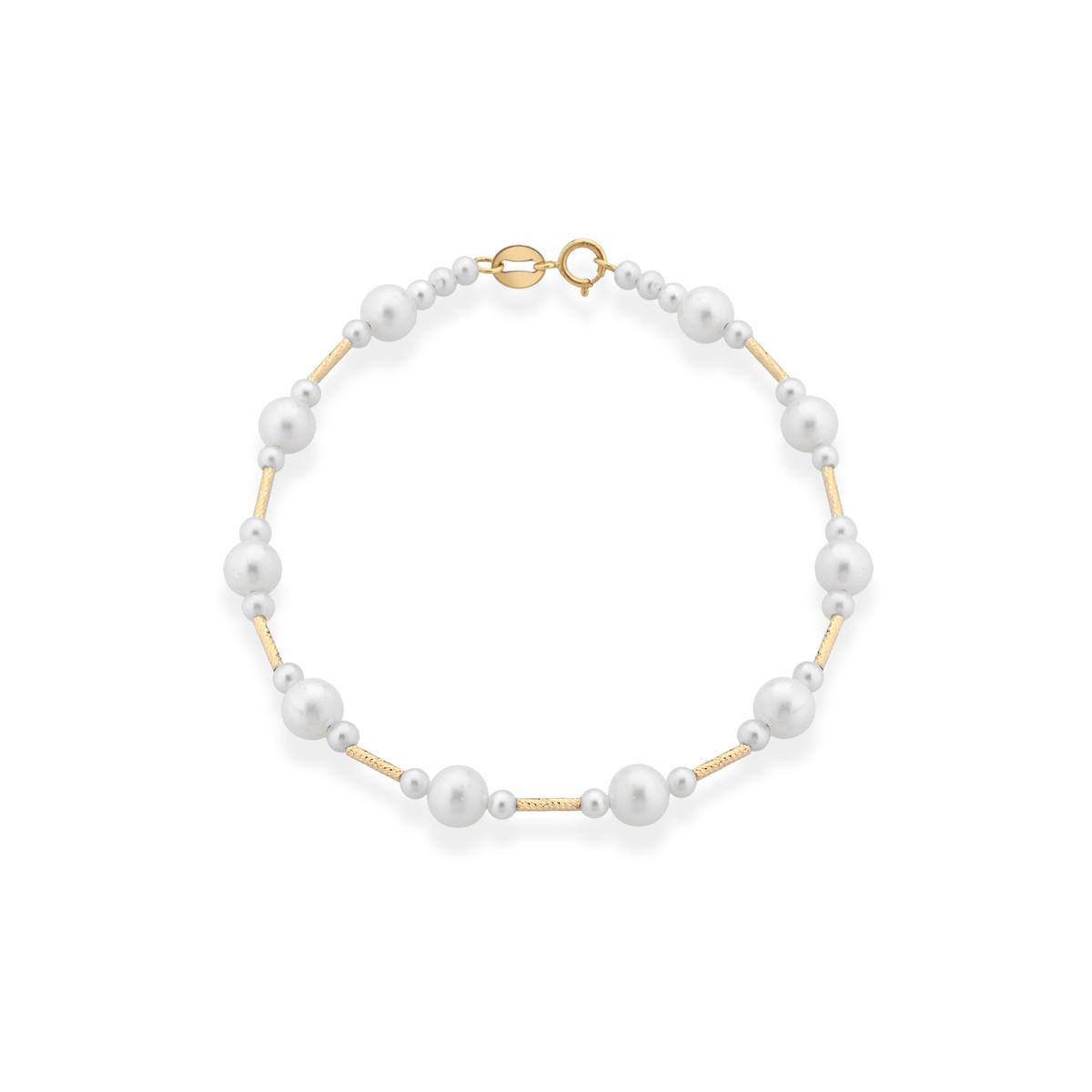 Aurora | Bracciale con perle e oro