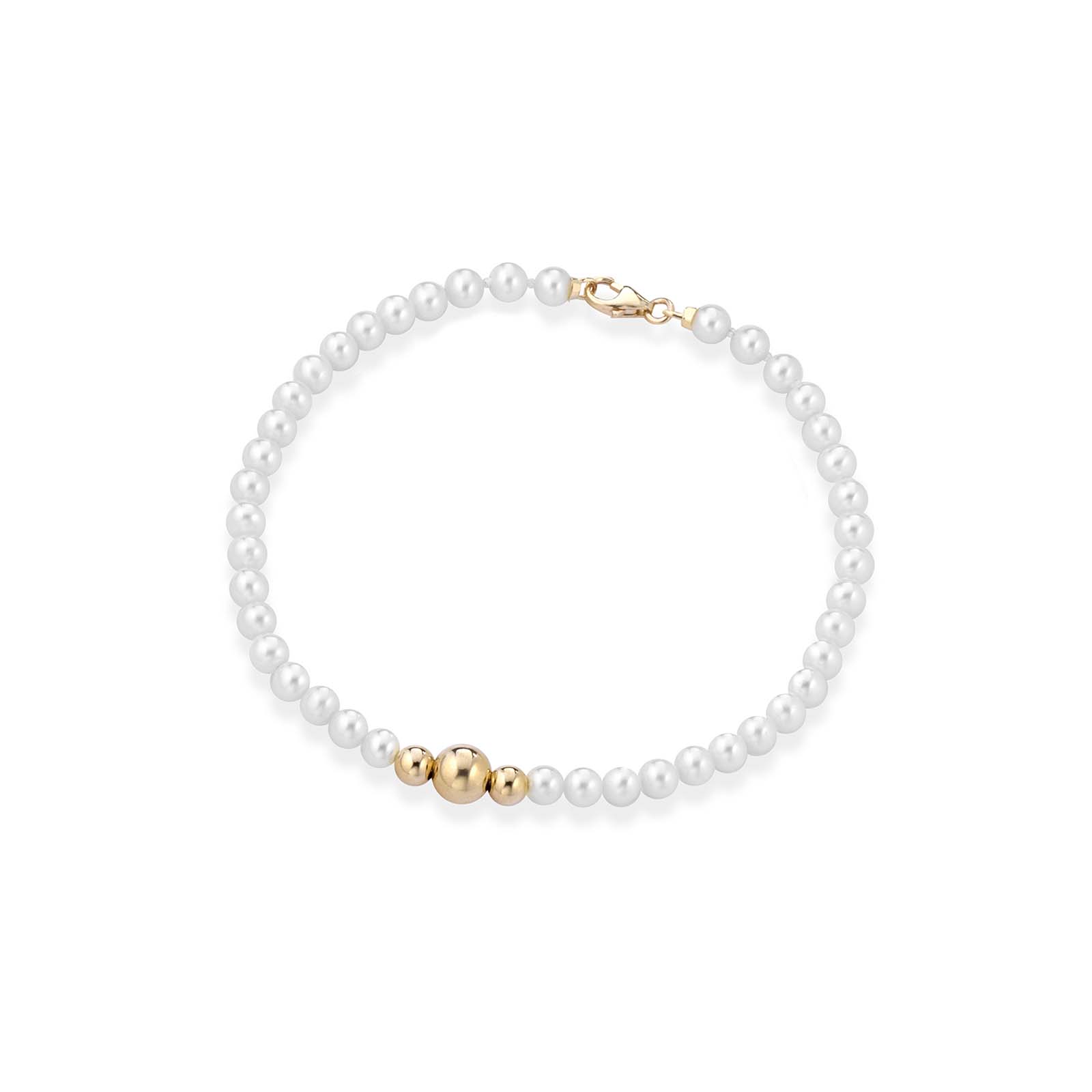 Lune Young | Gold and Pearl Bracelet
