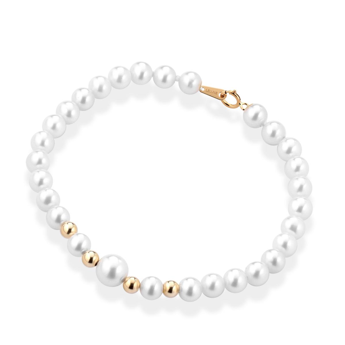 Lune Young | Bracciale in oro e perle