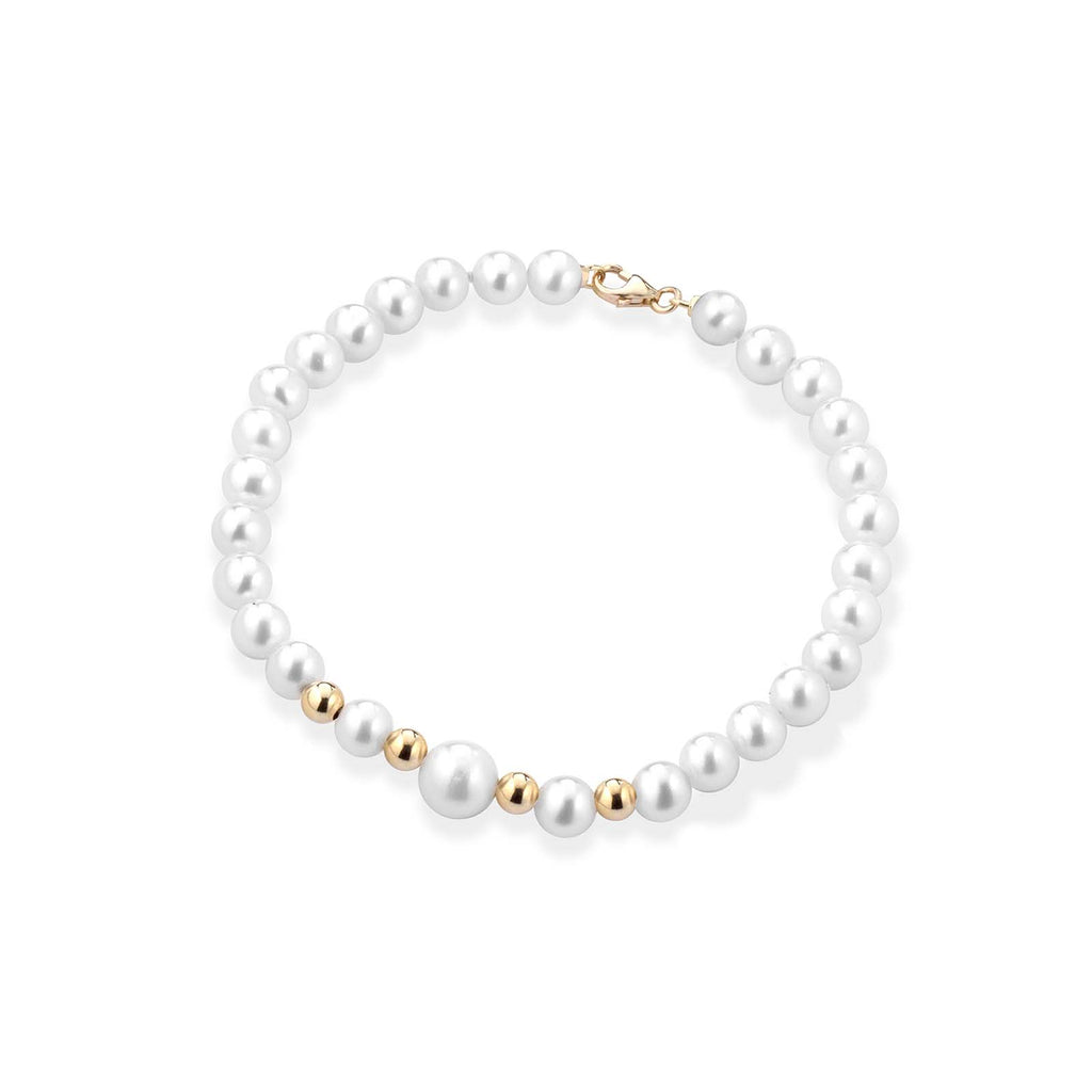 Lune Young | Gold and Pearl Bracelet