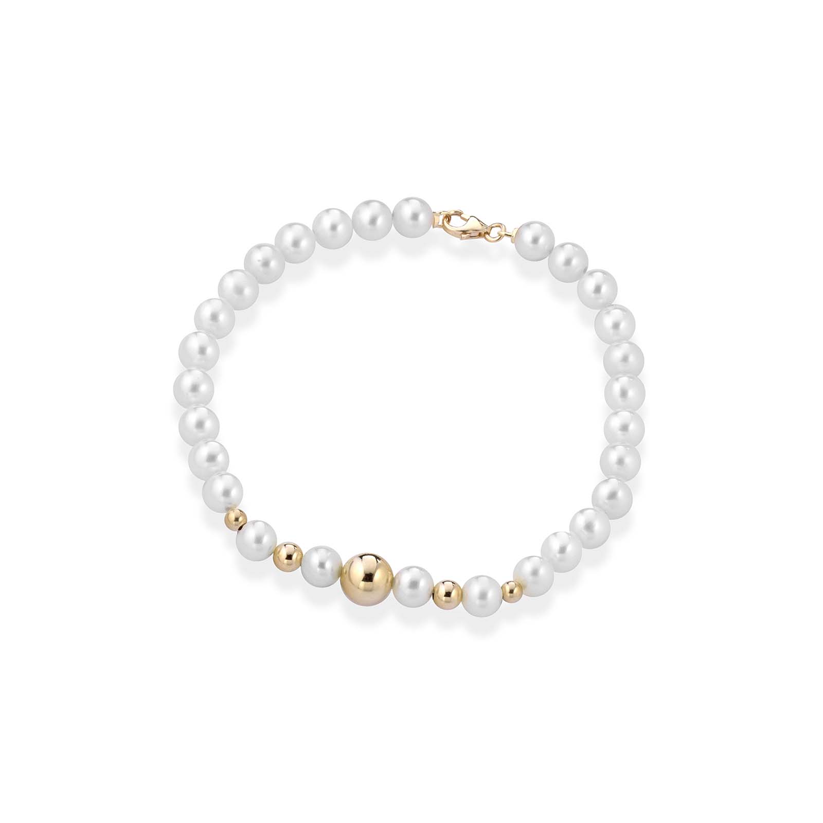 Lune Young | Gold and Pearl Bracelet
