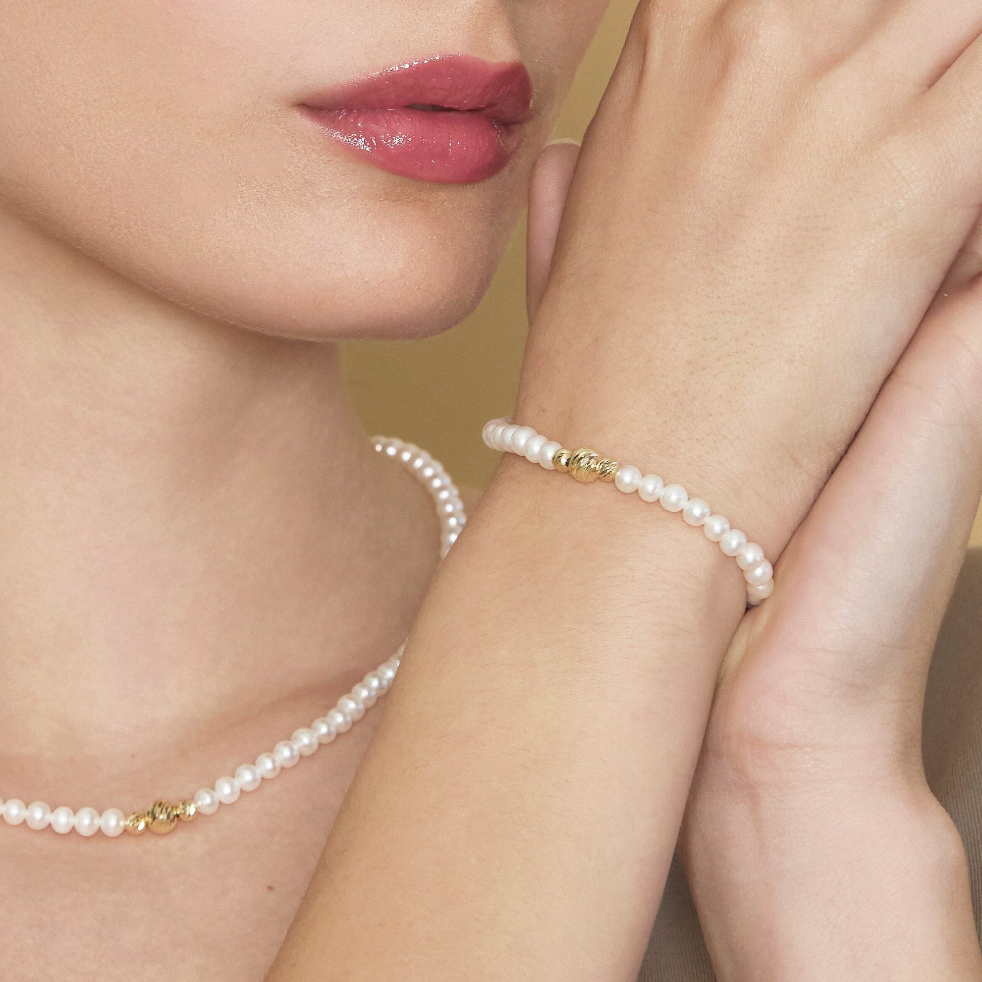 Starlight | Gold and Pearl Bracelet