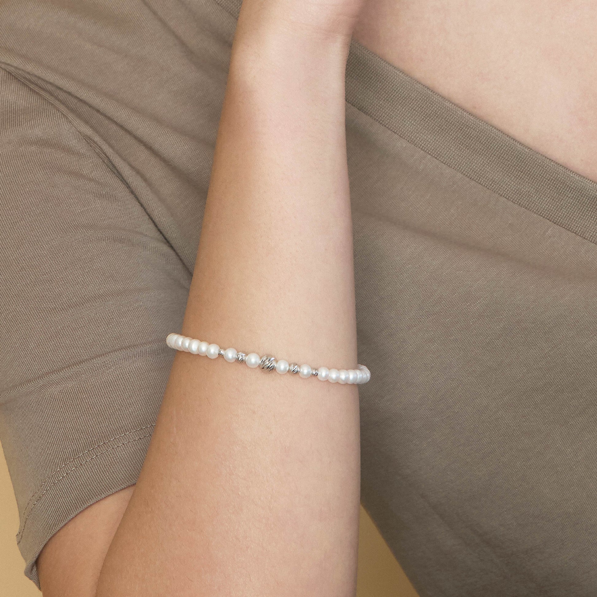 Starlight | Bracciale in oro e perle