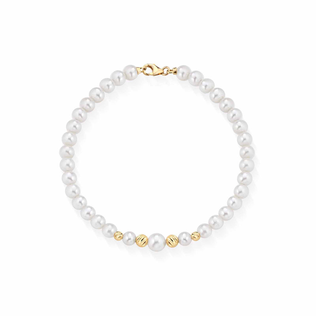 Starlight | Gold and Pearl Bracelet