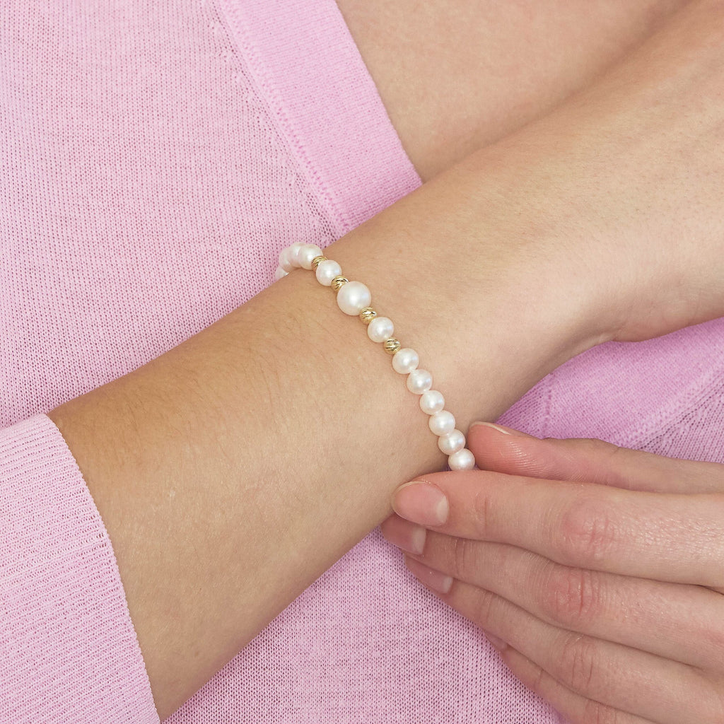Starlight | Gold and Pearl Bracelet