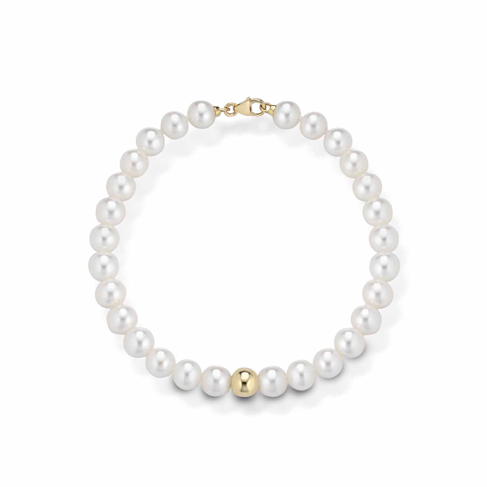 Lune Young | Bracciale in oro e perle