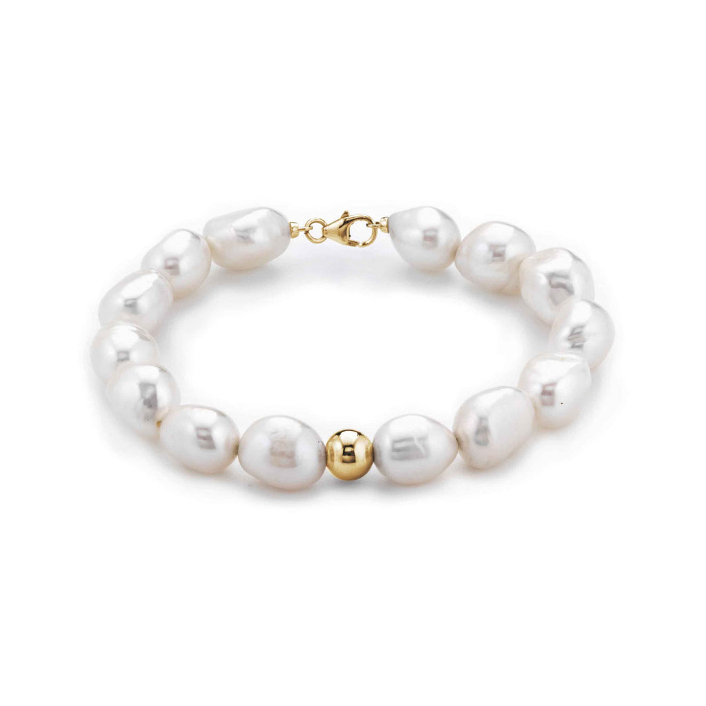 Barocca | Bracciale con perle barocche in oro