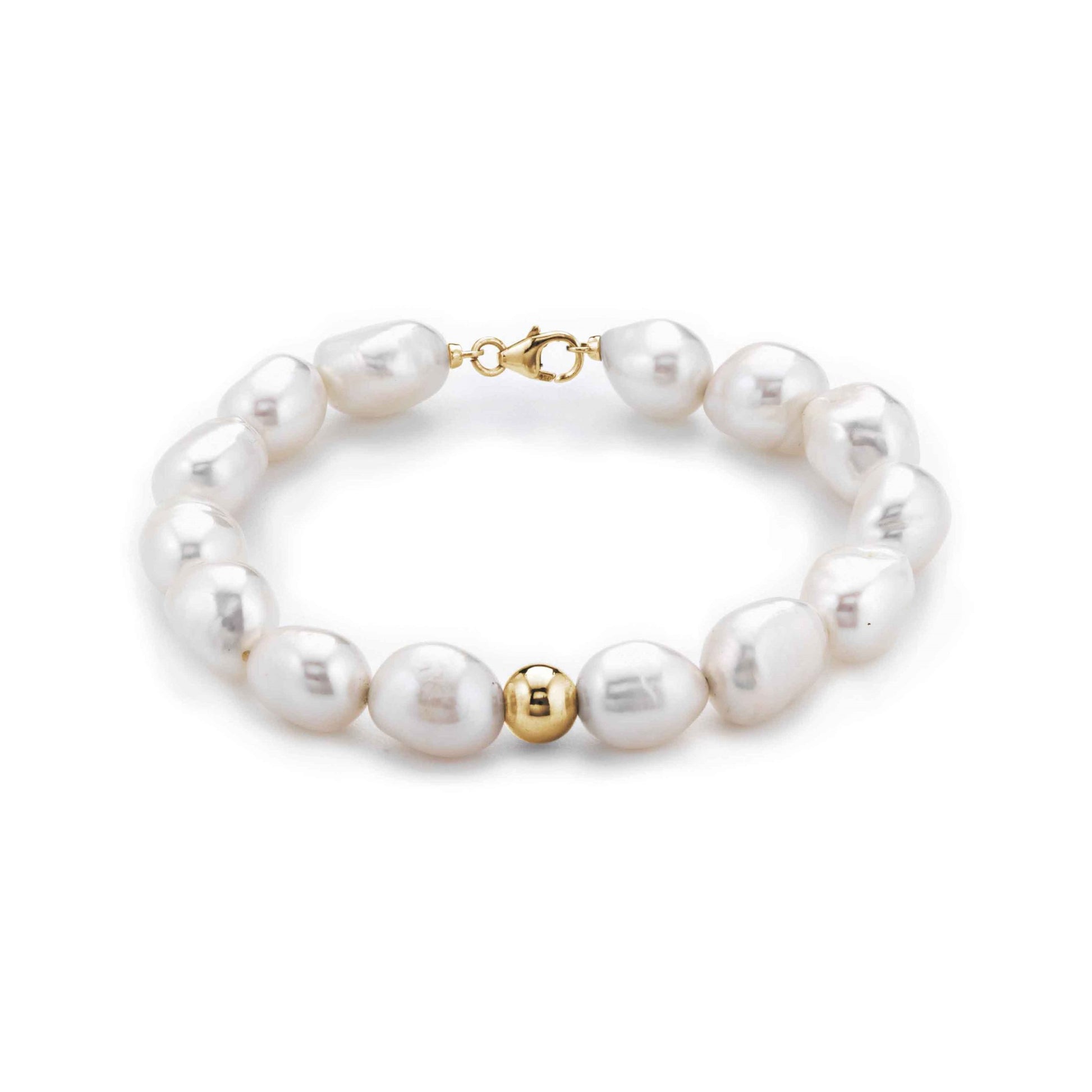 Barocca | Bracciale con perle barocche in oro