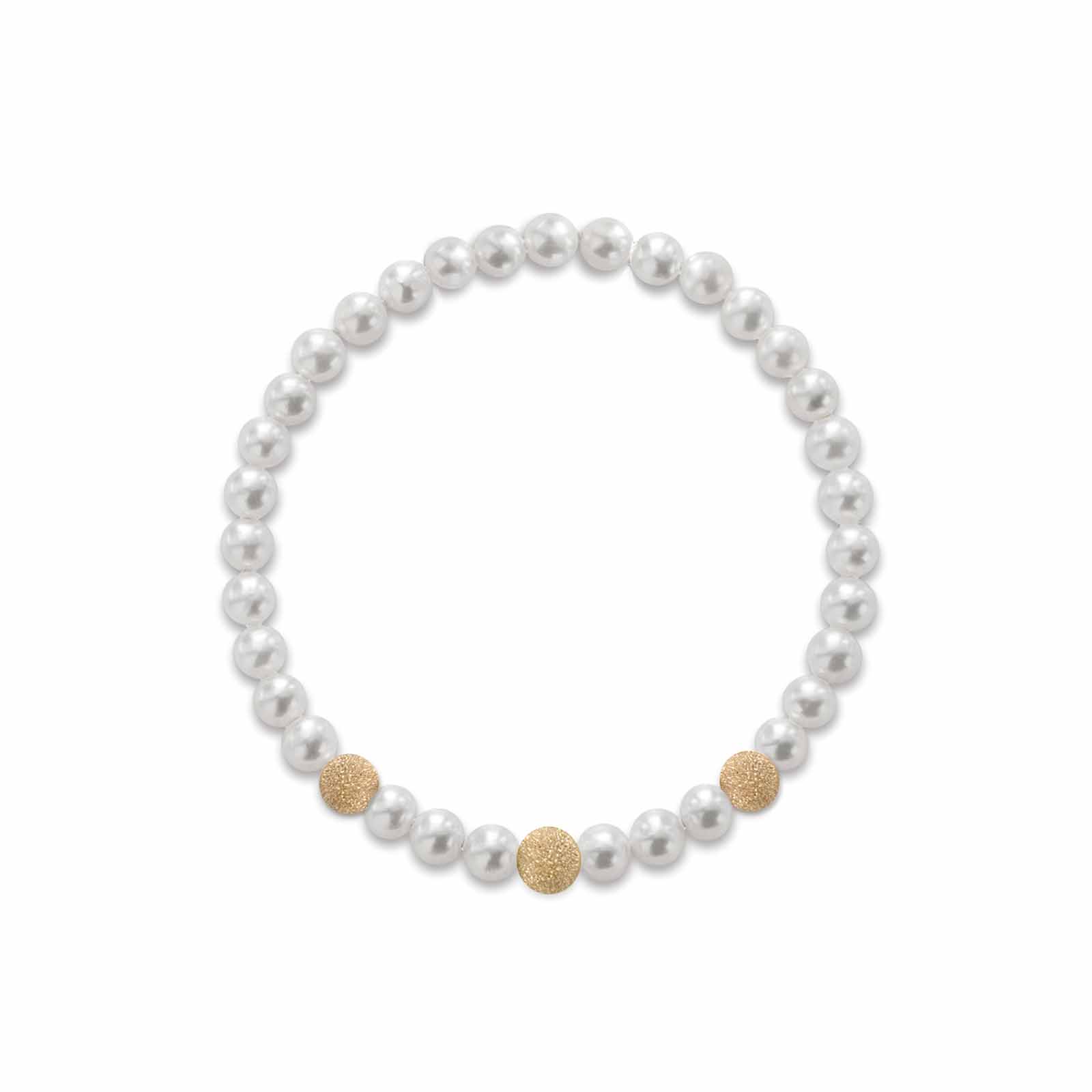 Lune Young | Gold and Pearl Bracelet