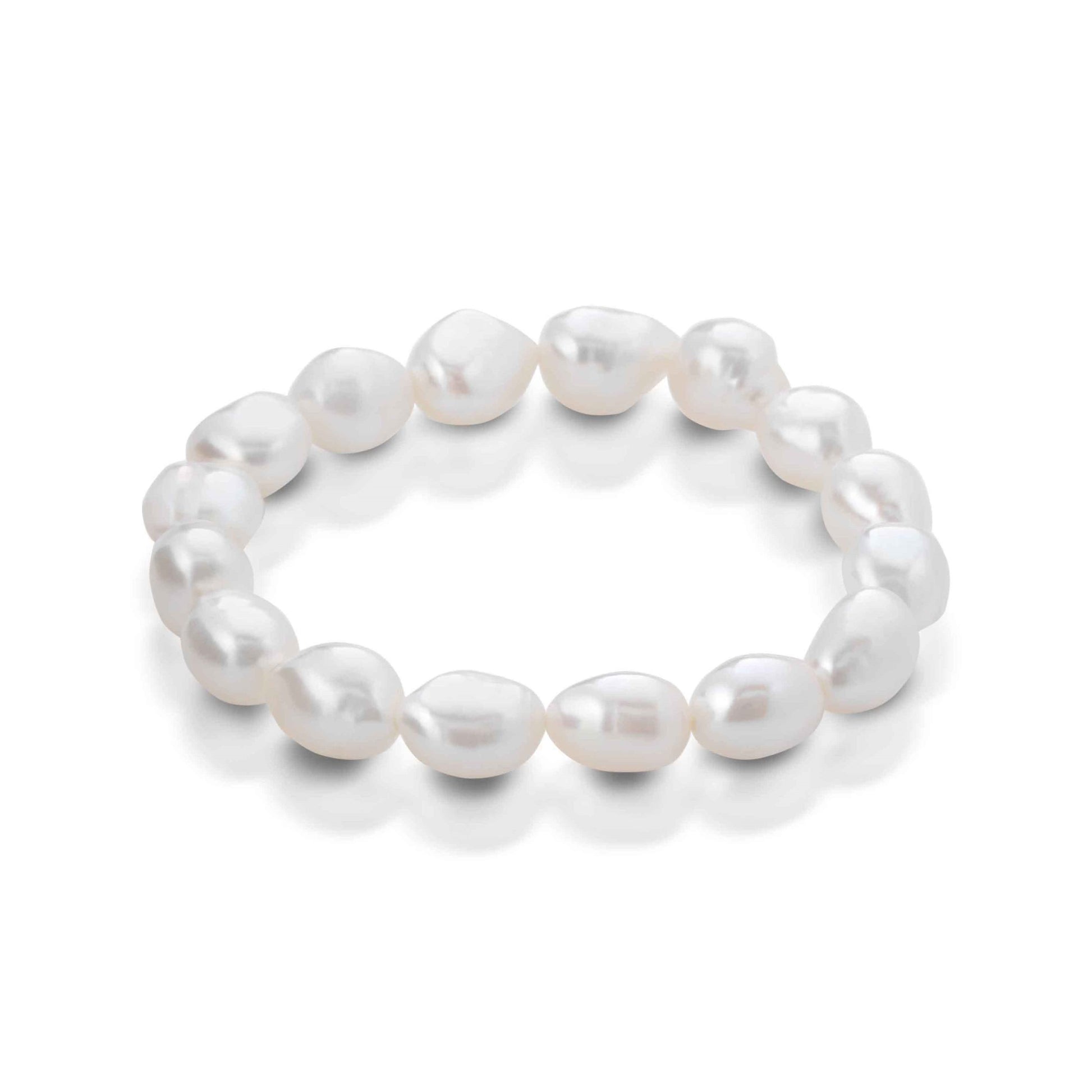 Bracciale con perle a forma Barocca