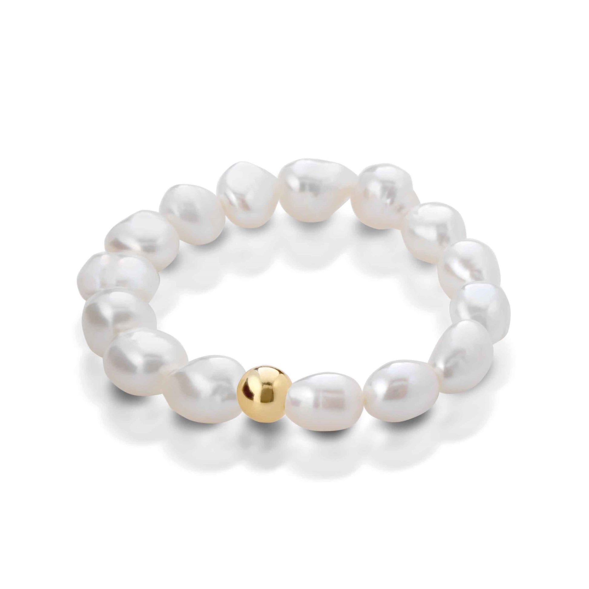 Barocca | Bracciale con perle barocche in oro