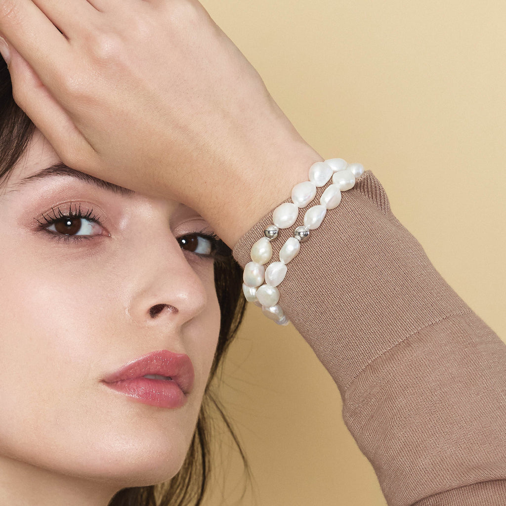 Barocca | Bracciale con perle barocche in oro