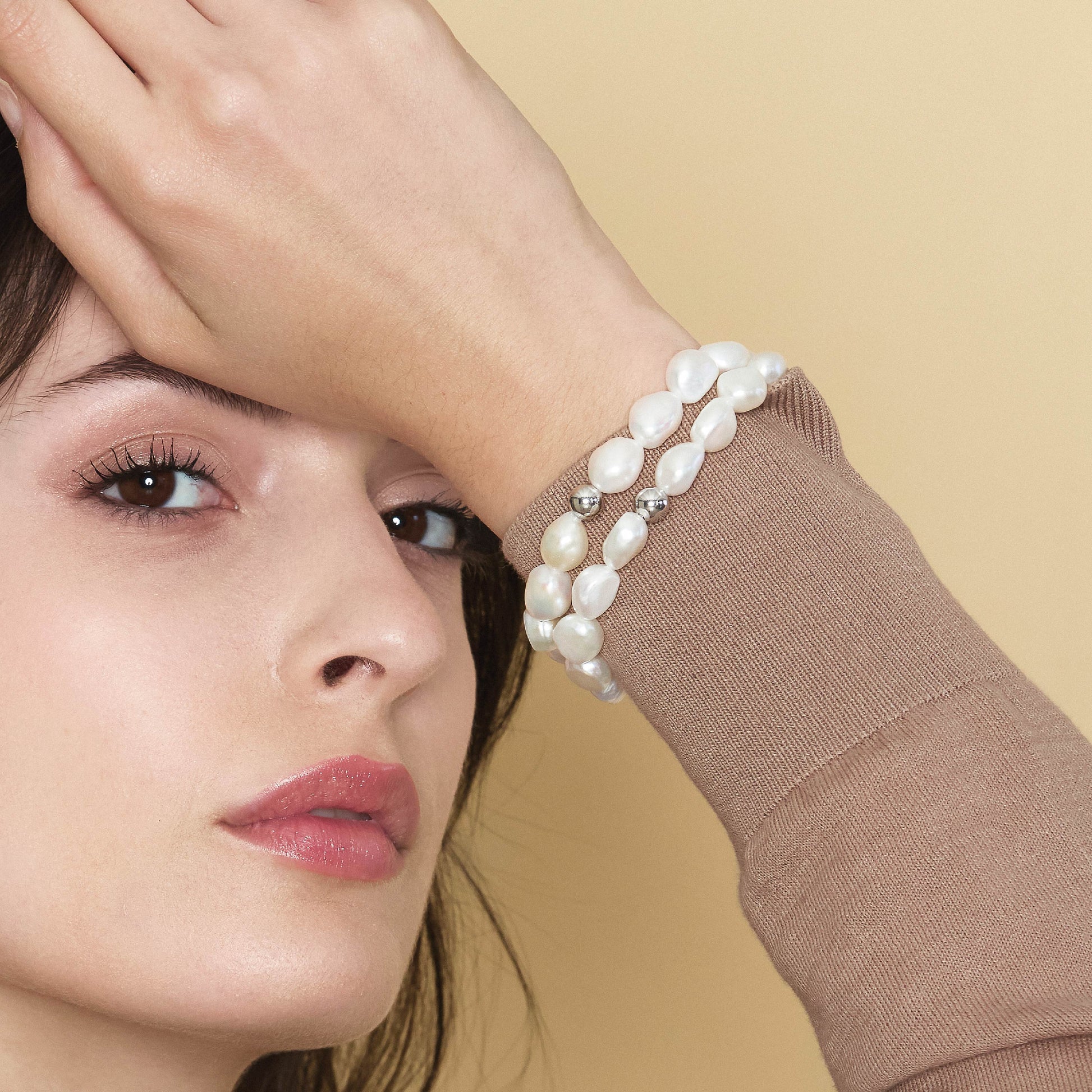 Barocca | Bracciale con perle barocche in oro