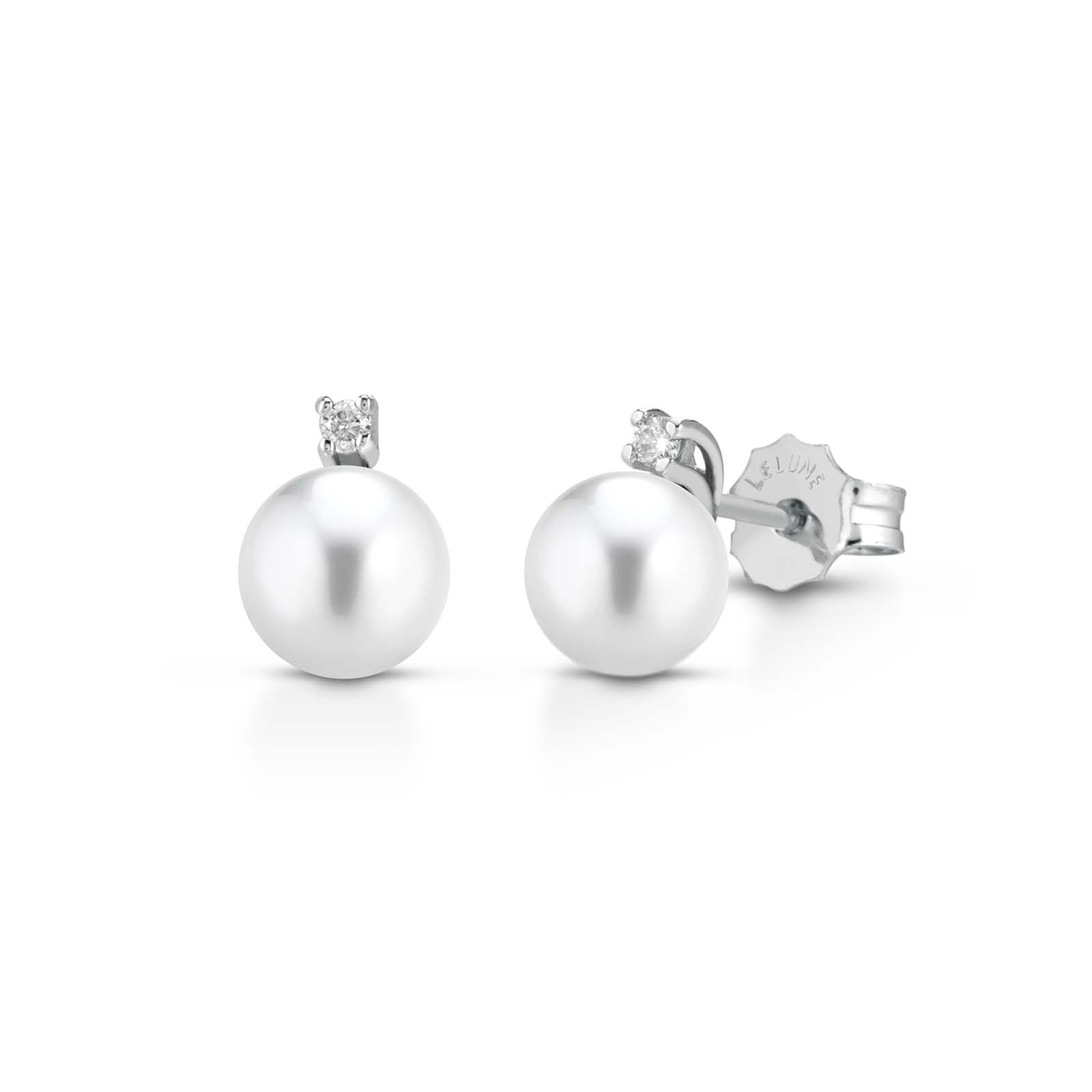 Classic | 18K gold and diamond earrings