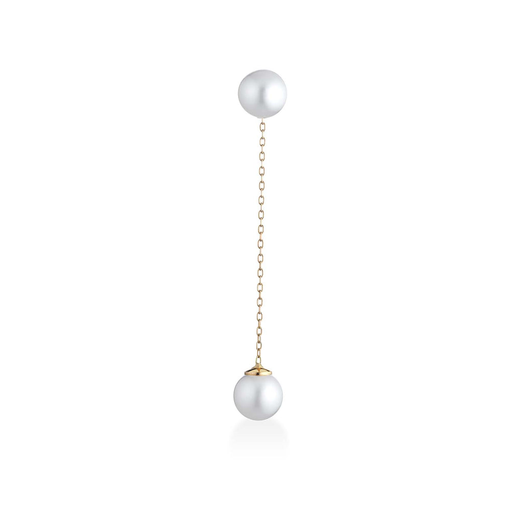 Aurum | Mono orecchino in oro e perle