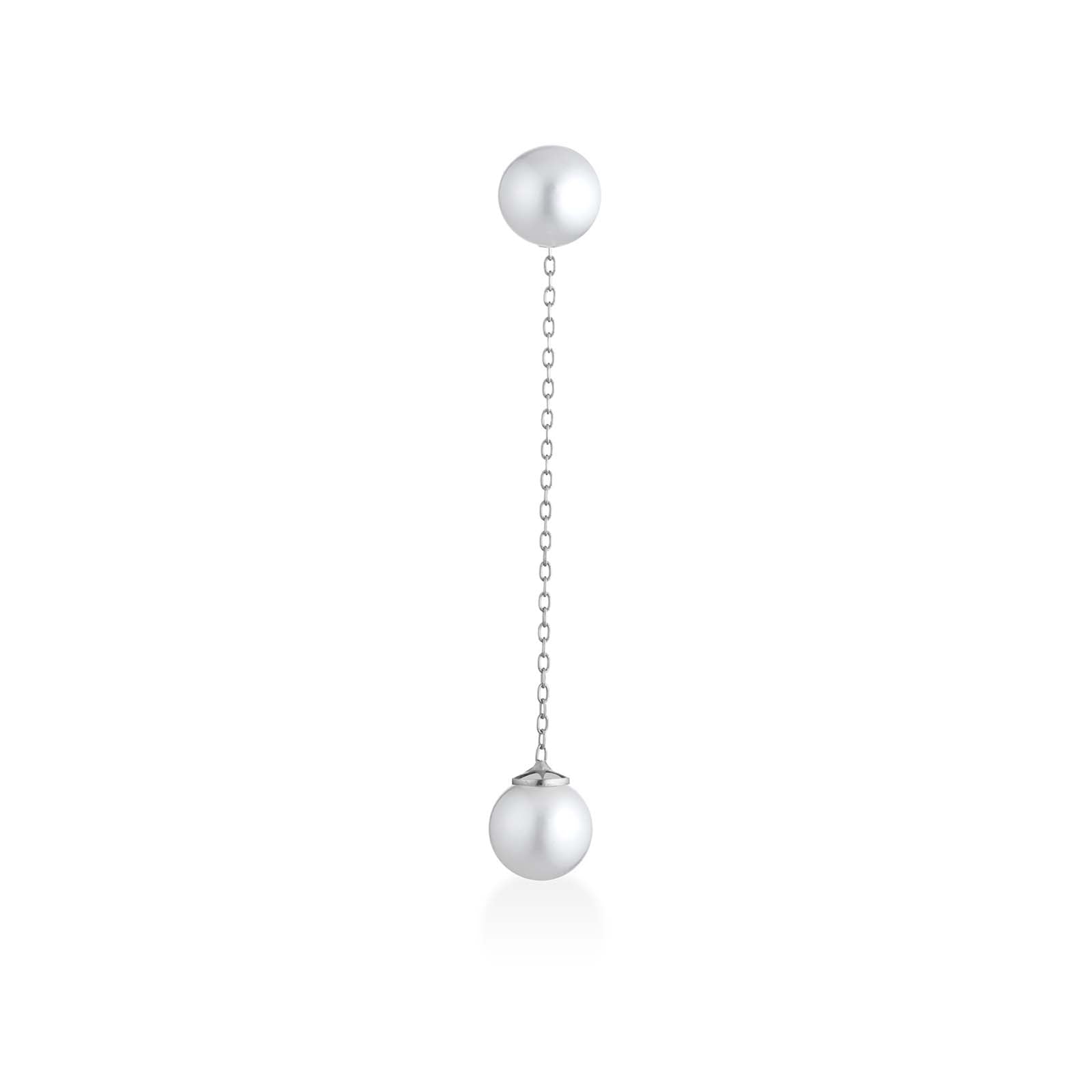 Aurum | Mono orecchino in oro e perle