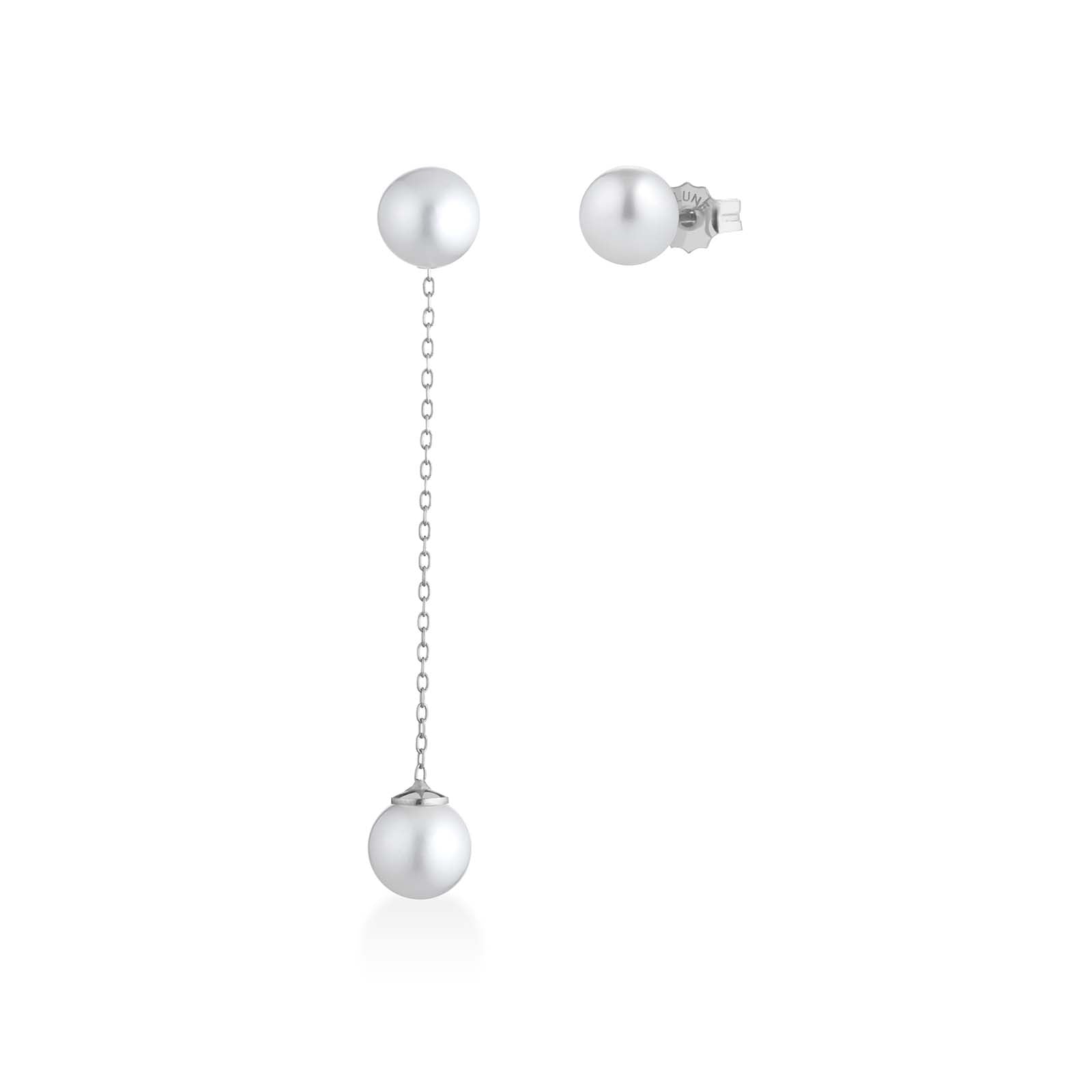 Aurum | Mono orecchino in oro e perle