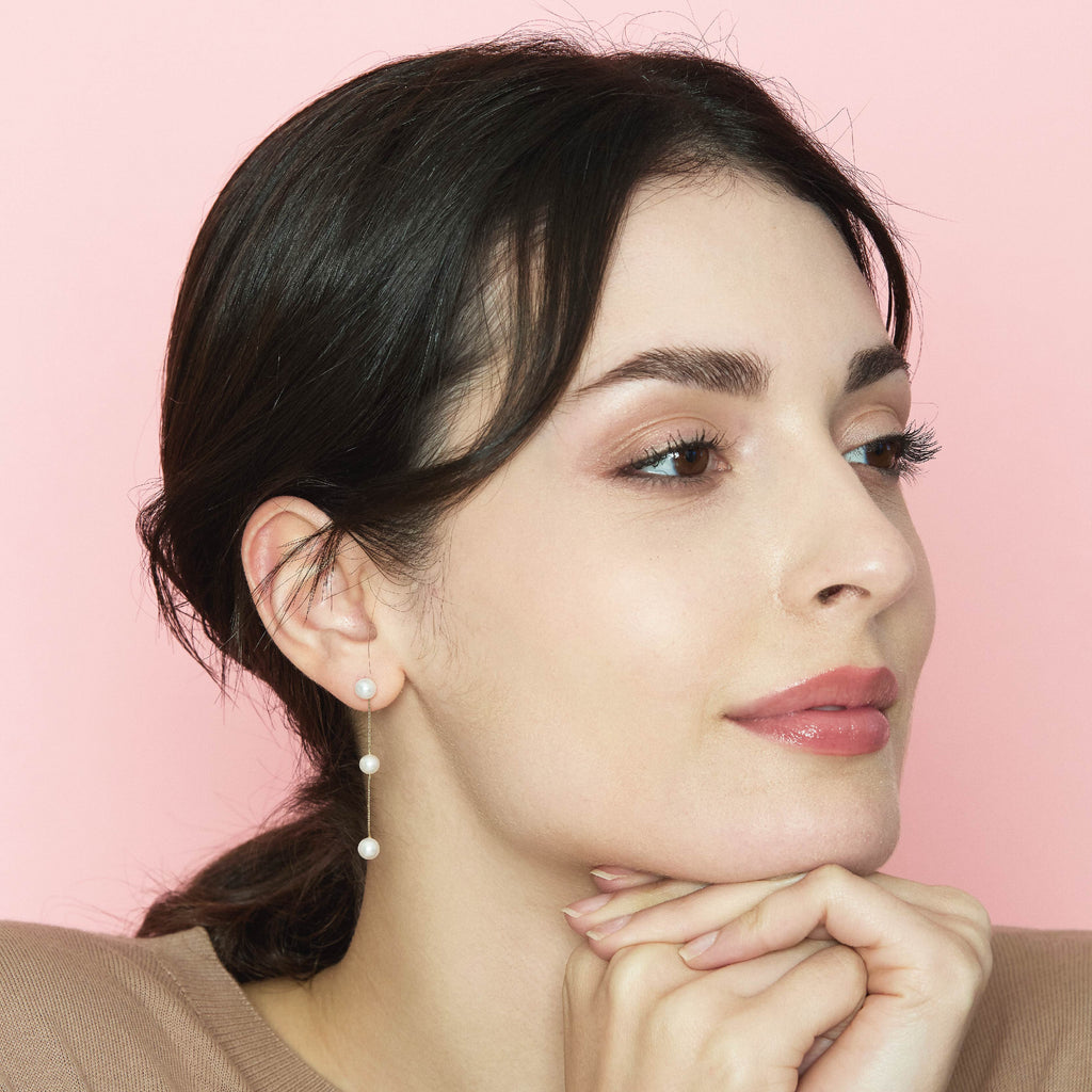 Aurum | Gold and Pearl Earrings