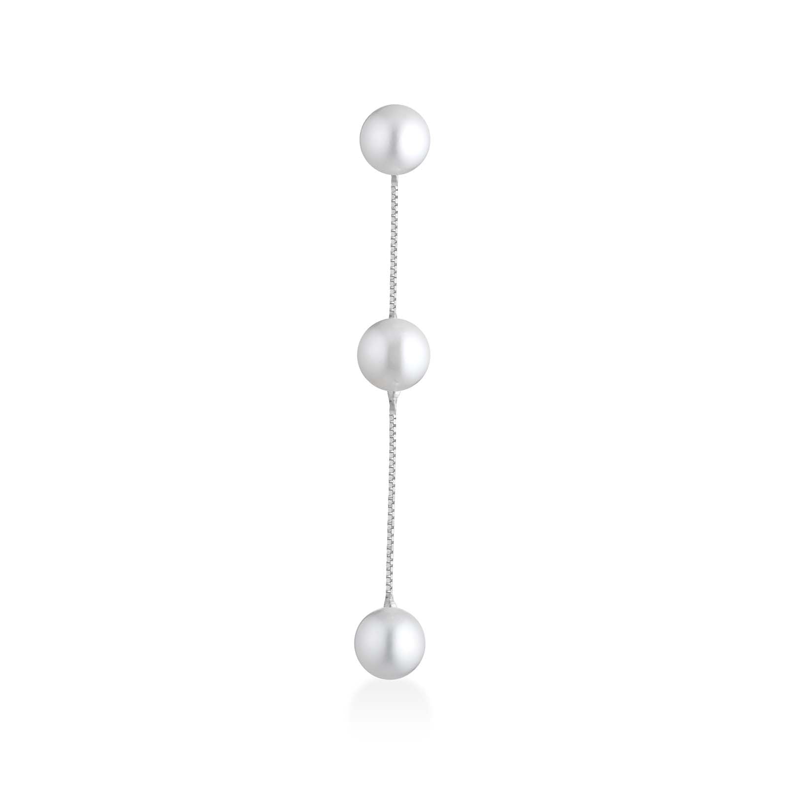 Aurum | Mono orecchino in oro e perle