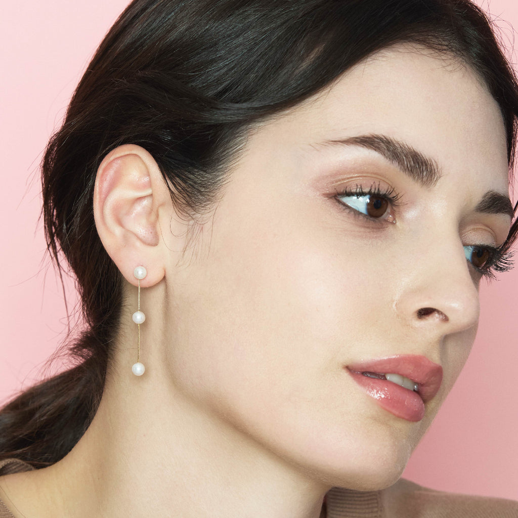 Aurum | Gold and Pearl Earrings