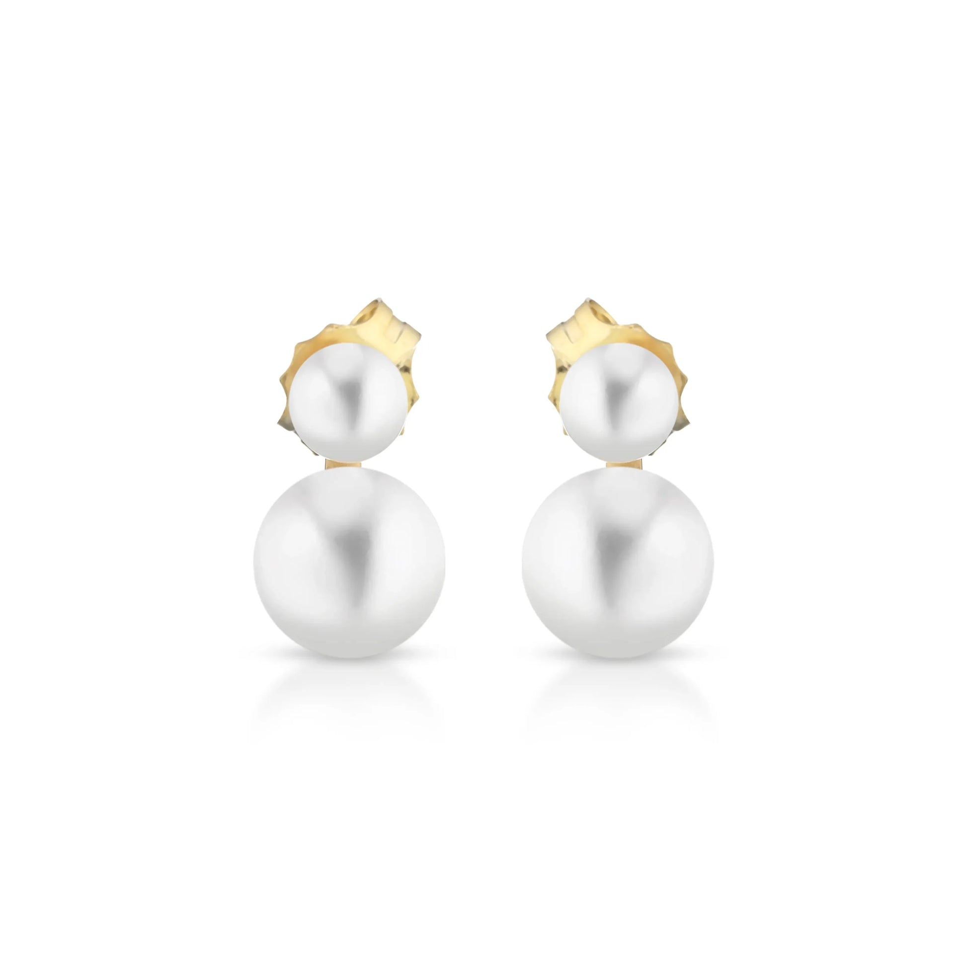 Orecchini in oro giallo 18kt e perle coltivate d'acqua dolce